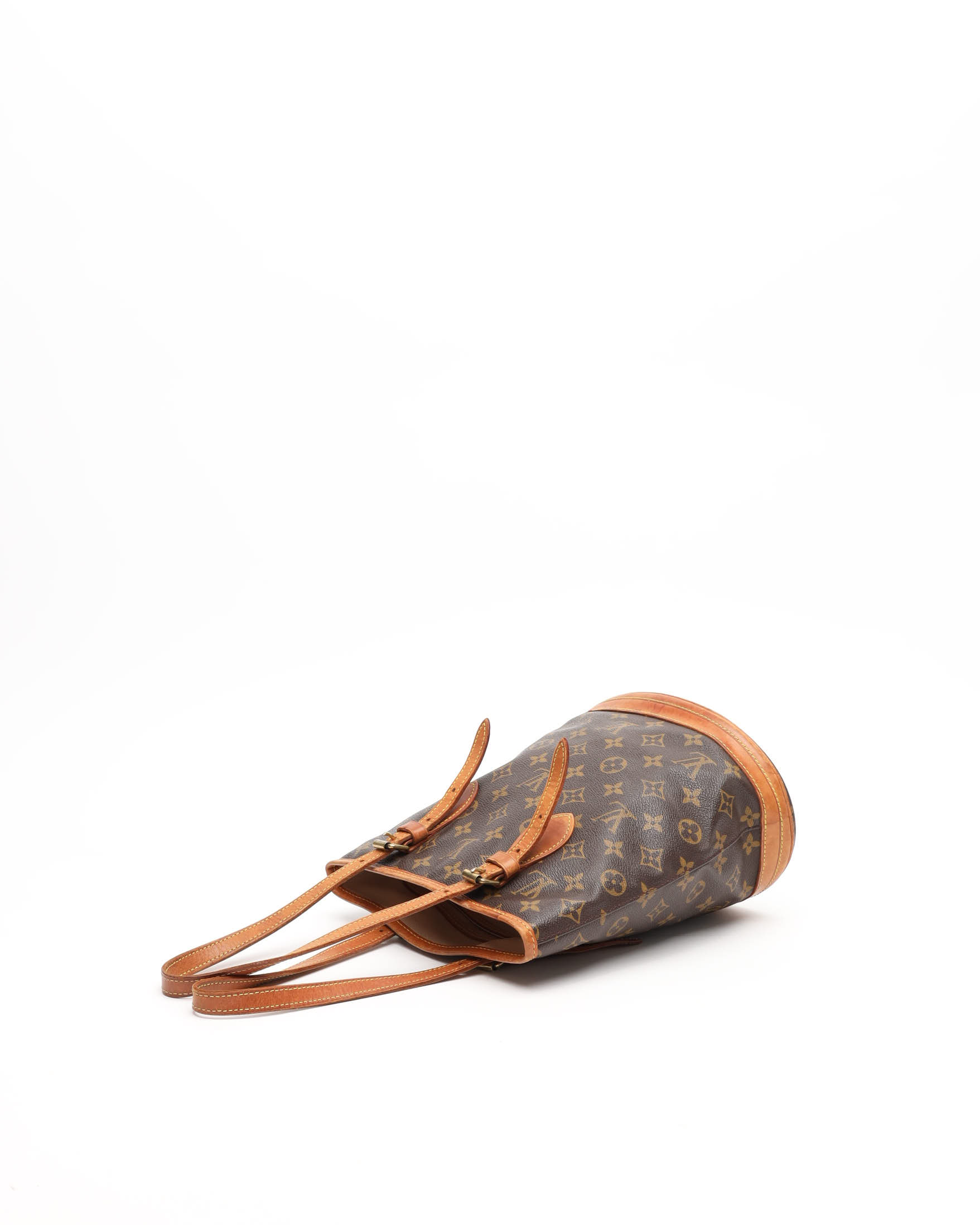 Pre-owned Louis Vuitton Monogram Bucket Pm Bag In Brown