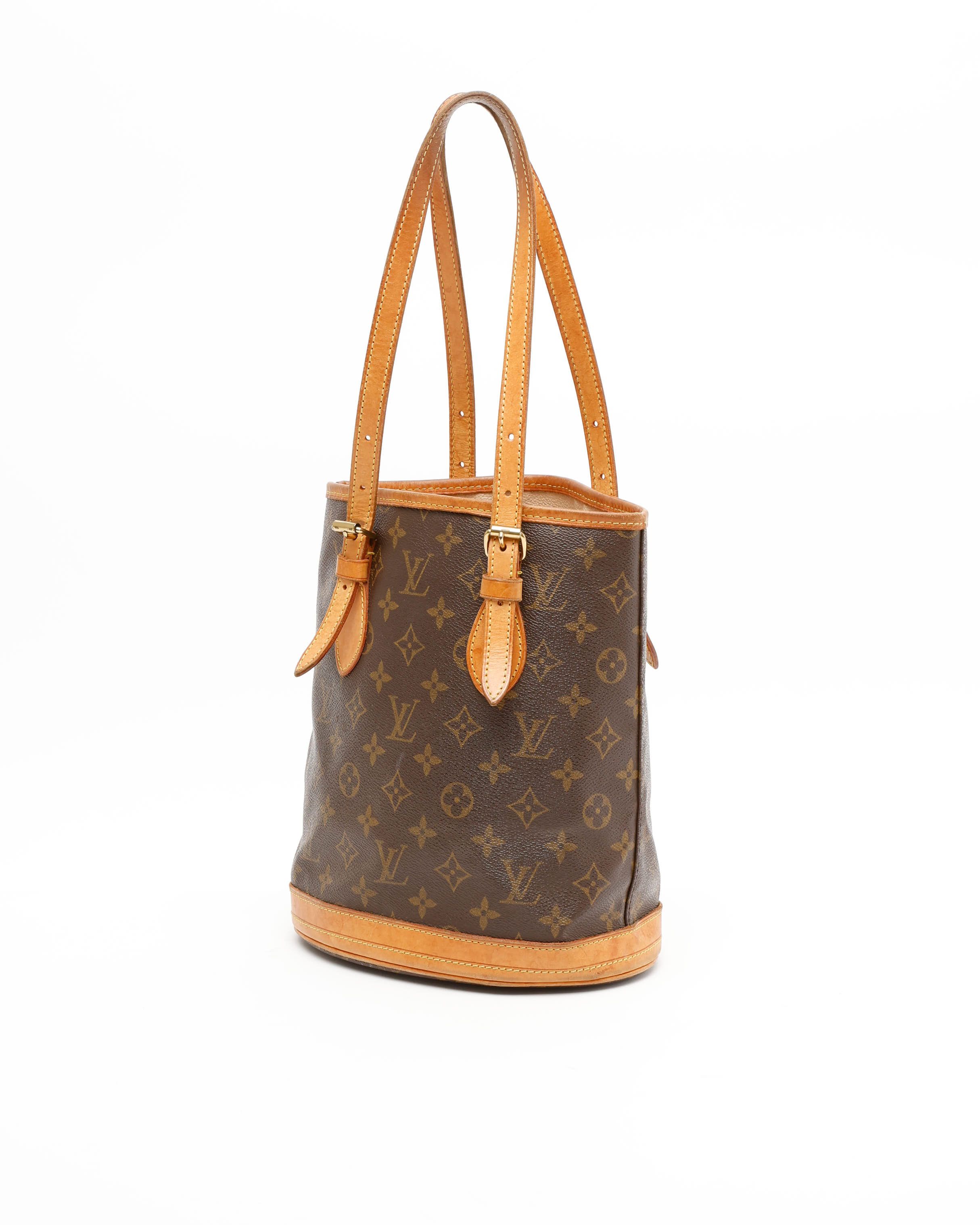 Pre-owned Louis Vuitton Monogram Bucket Pm Bag In Brown