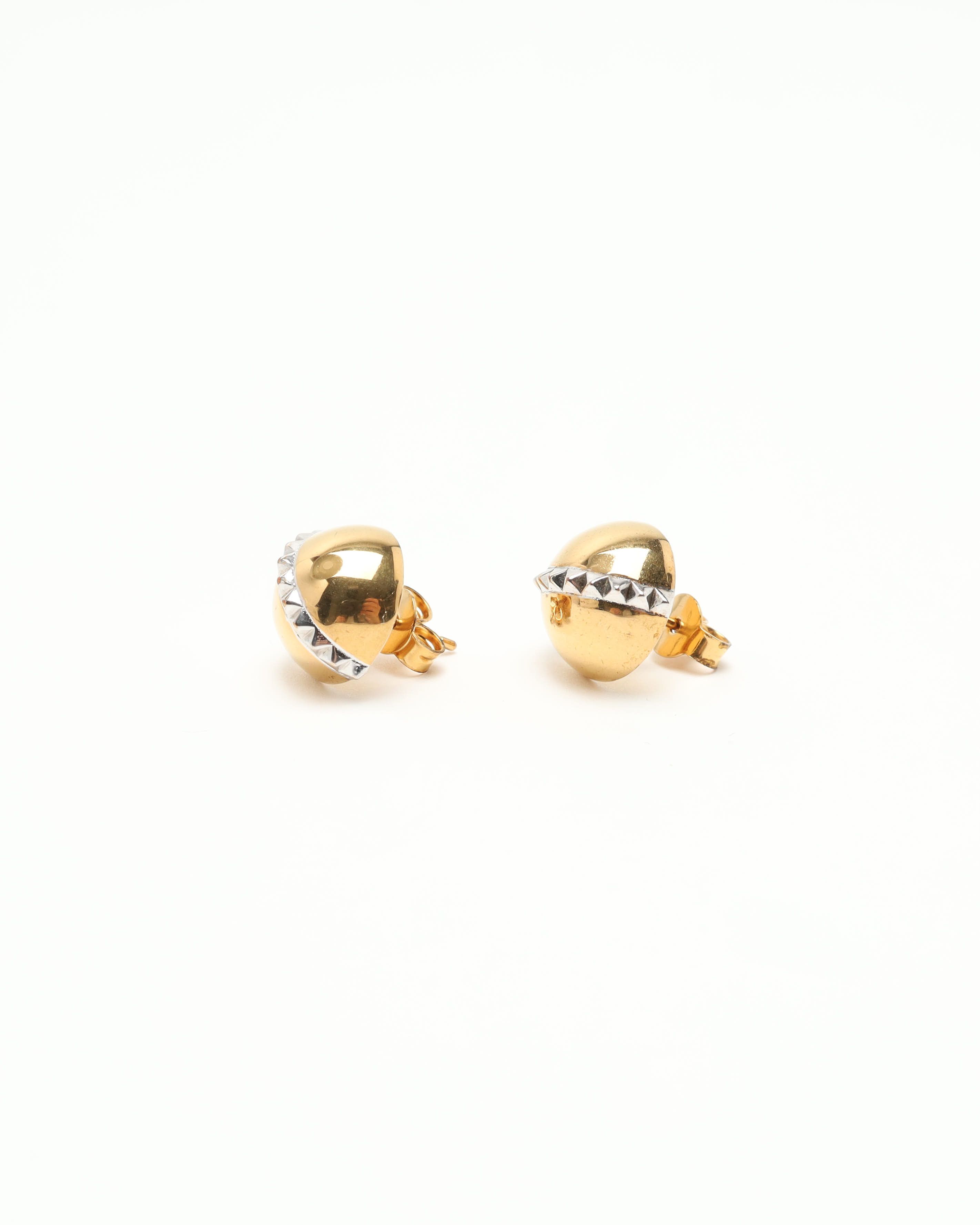 Celine Céline Ball Earrings In Gold