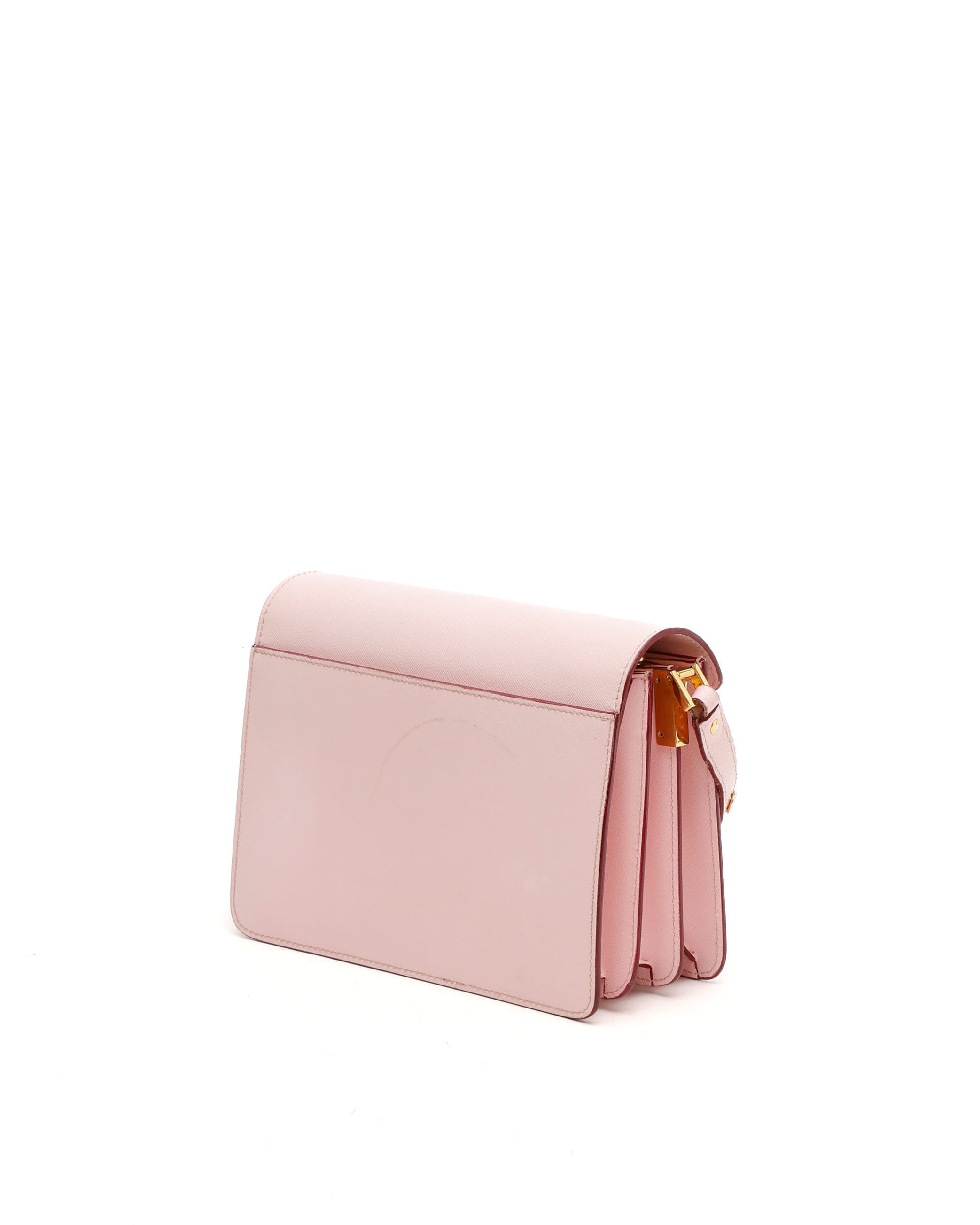 Marni Medium Trunk Bag In Pink