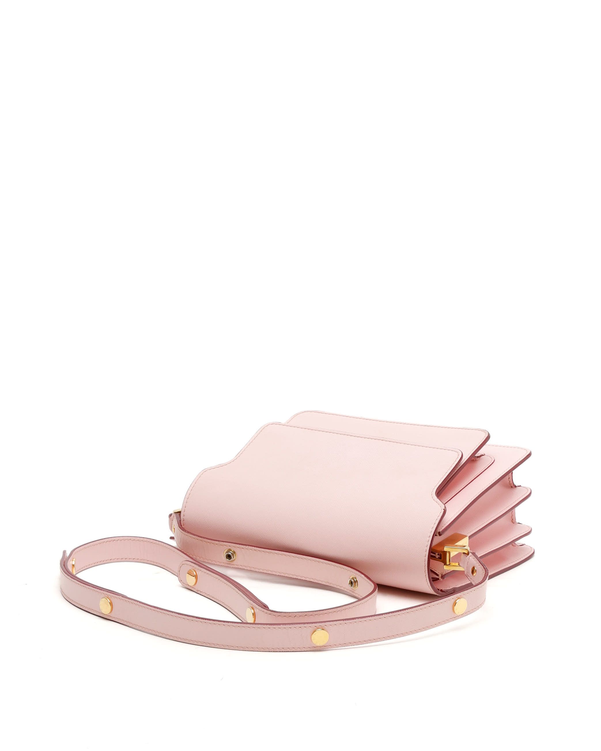 Marni Medium Trunk Bag In Pink