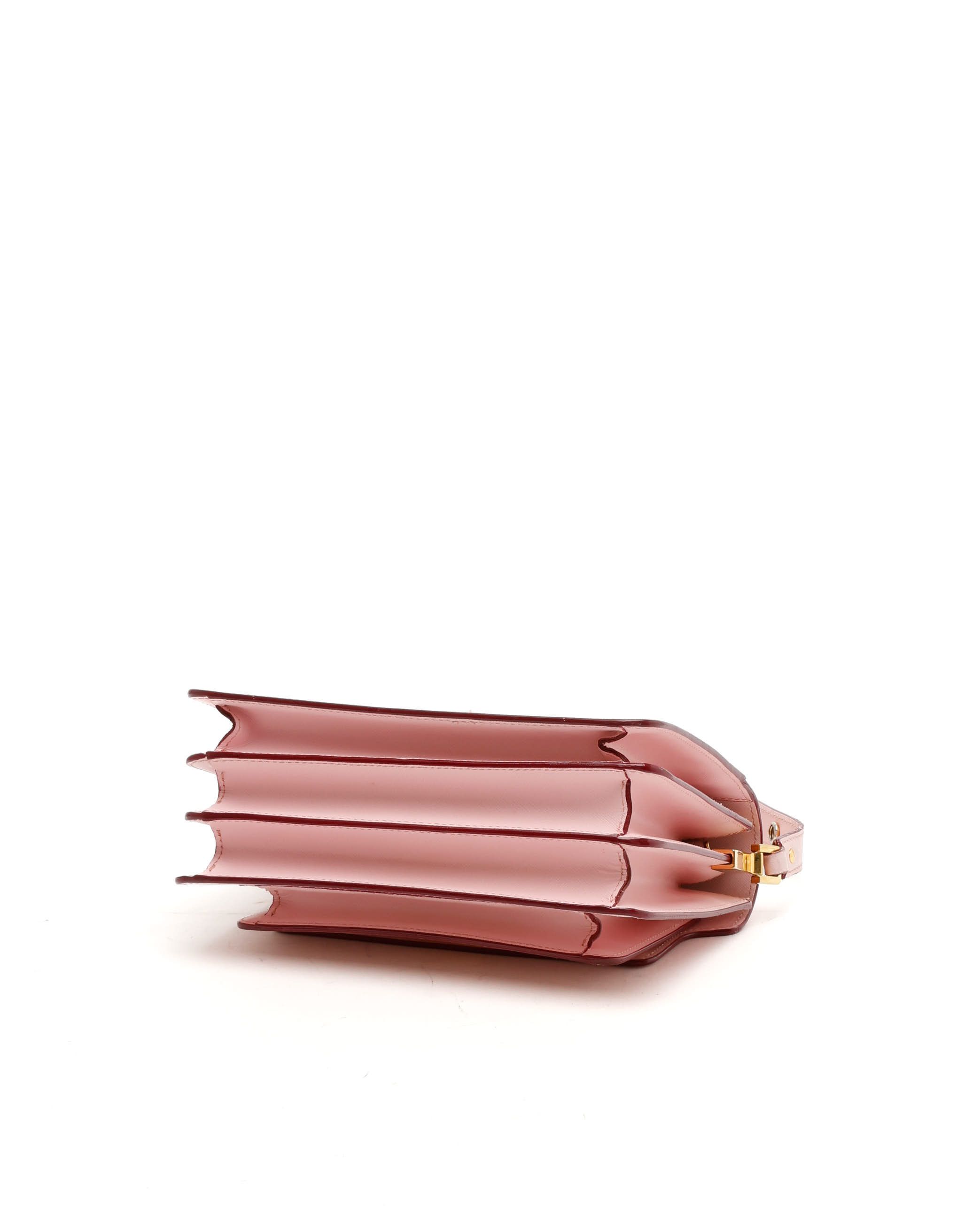 Marni Medium Trunk Bag In Pink