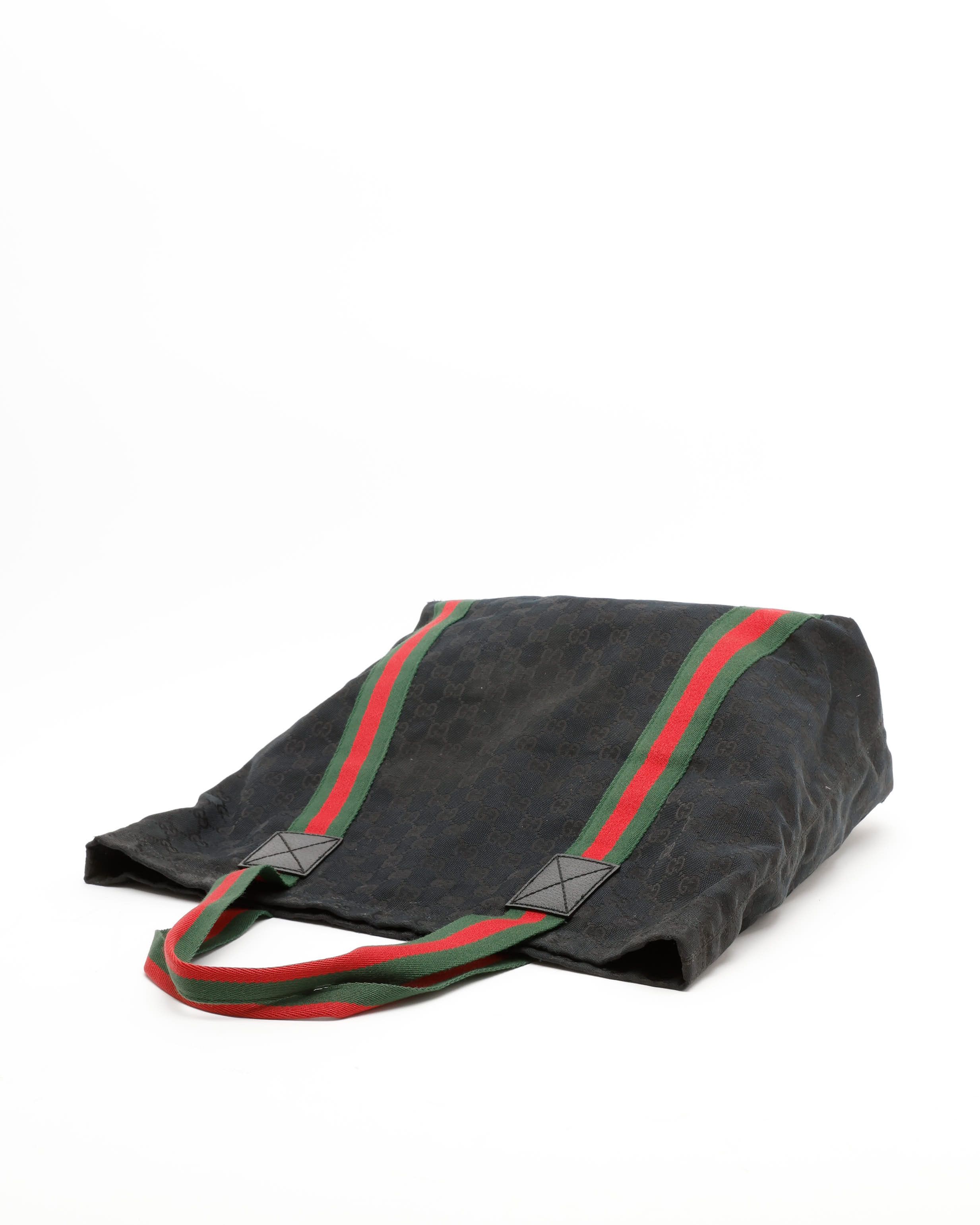 Gucci Gg Sherry Line Tote Bag In Black