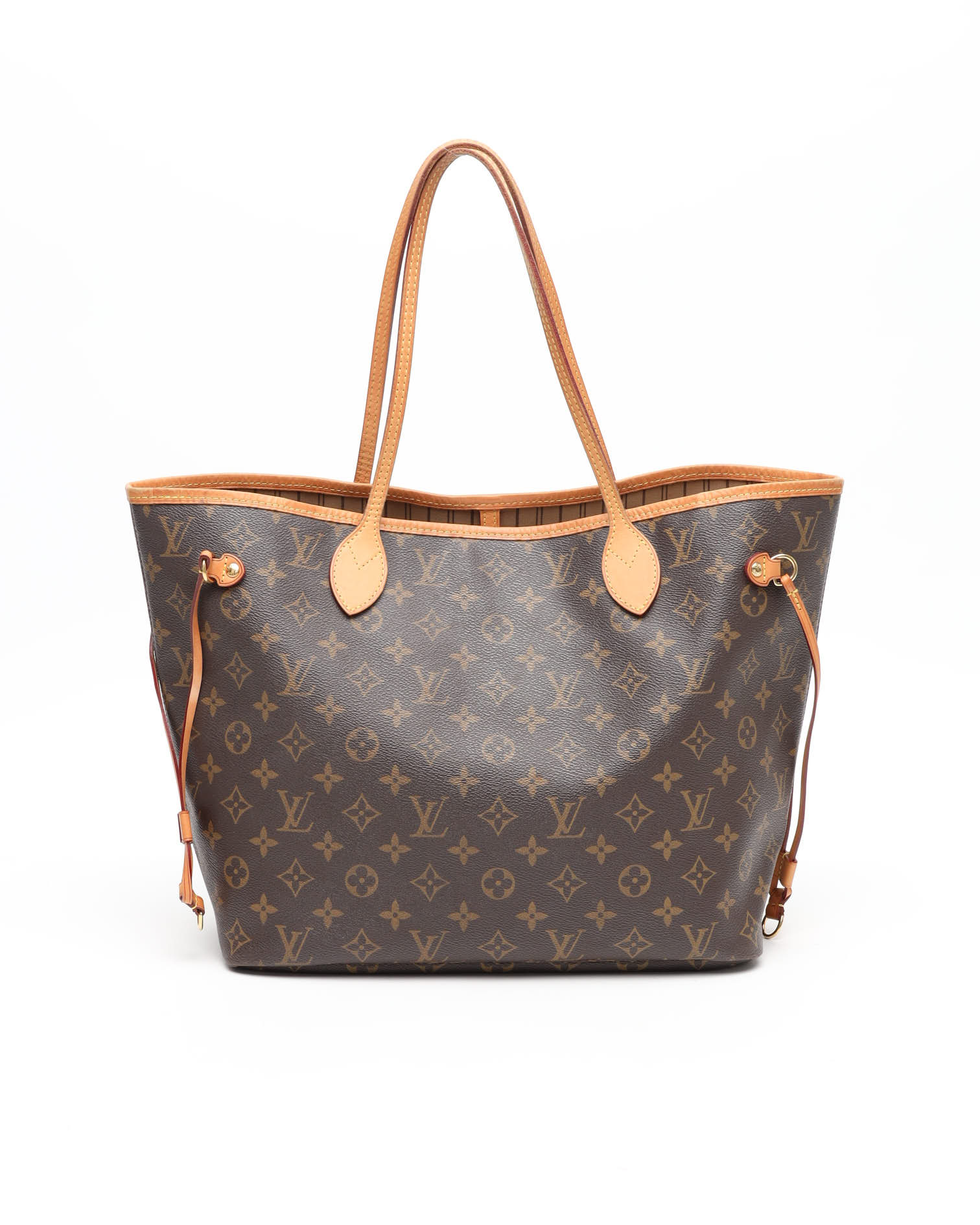 Pre-owned Louis Vuitton Monogram Neverfull Mm Tote Bag In Brown