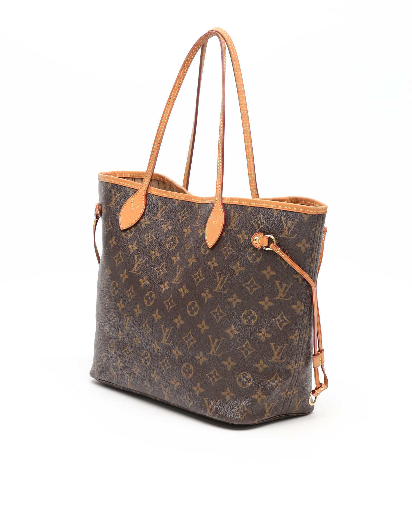 Pre-owned Louis Vuitton Monogram Neverfull Mm Tote Bag In Brown