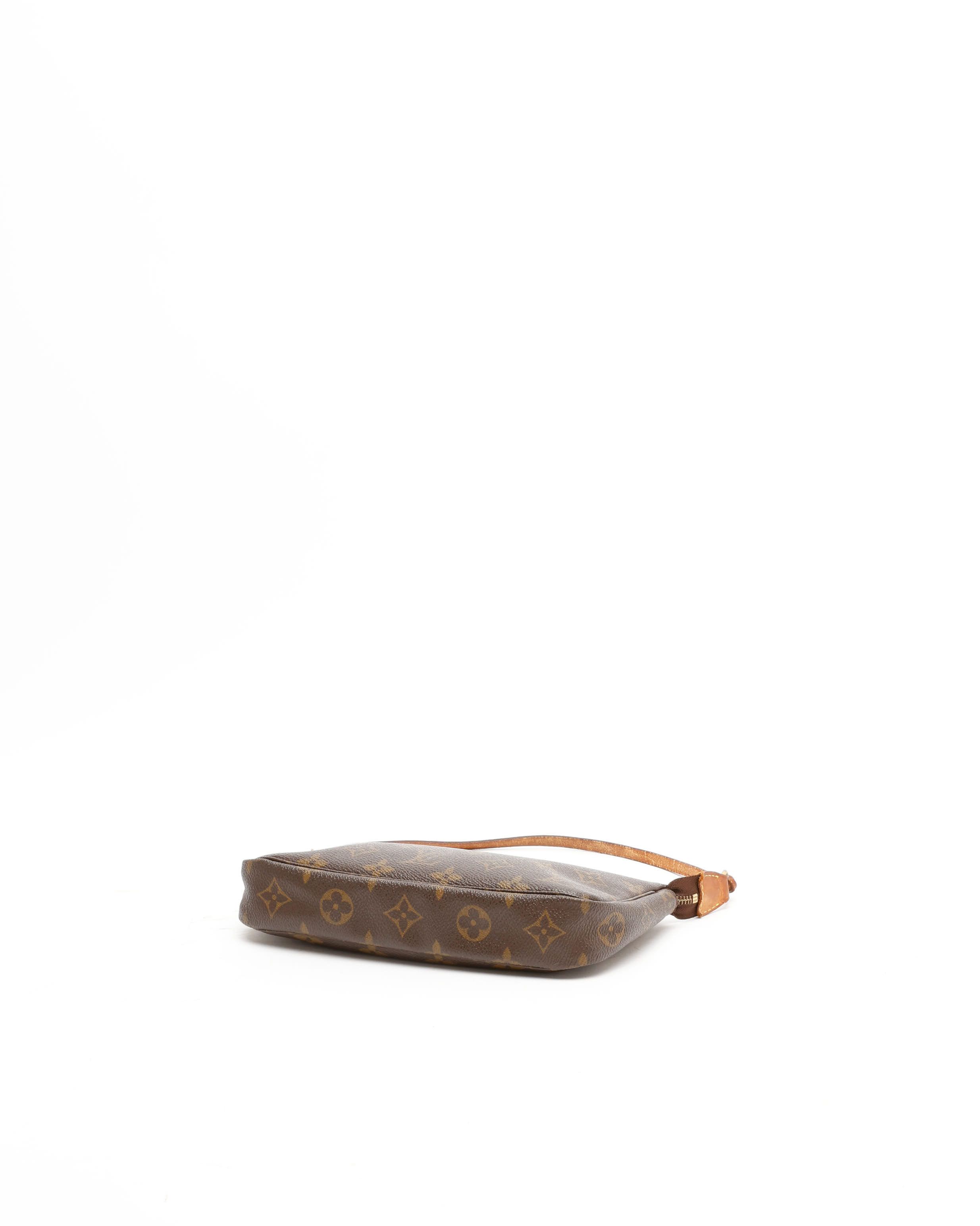 Pre-owned Louis Vuitton Monogram Pochette Accessoires Bag In Brown