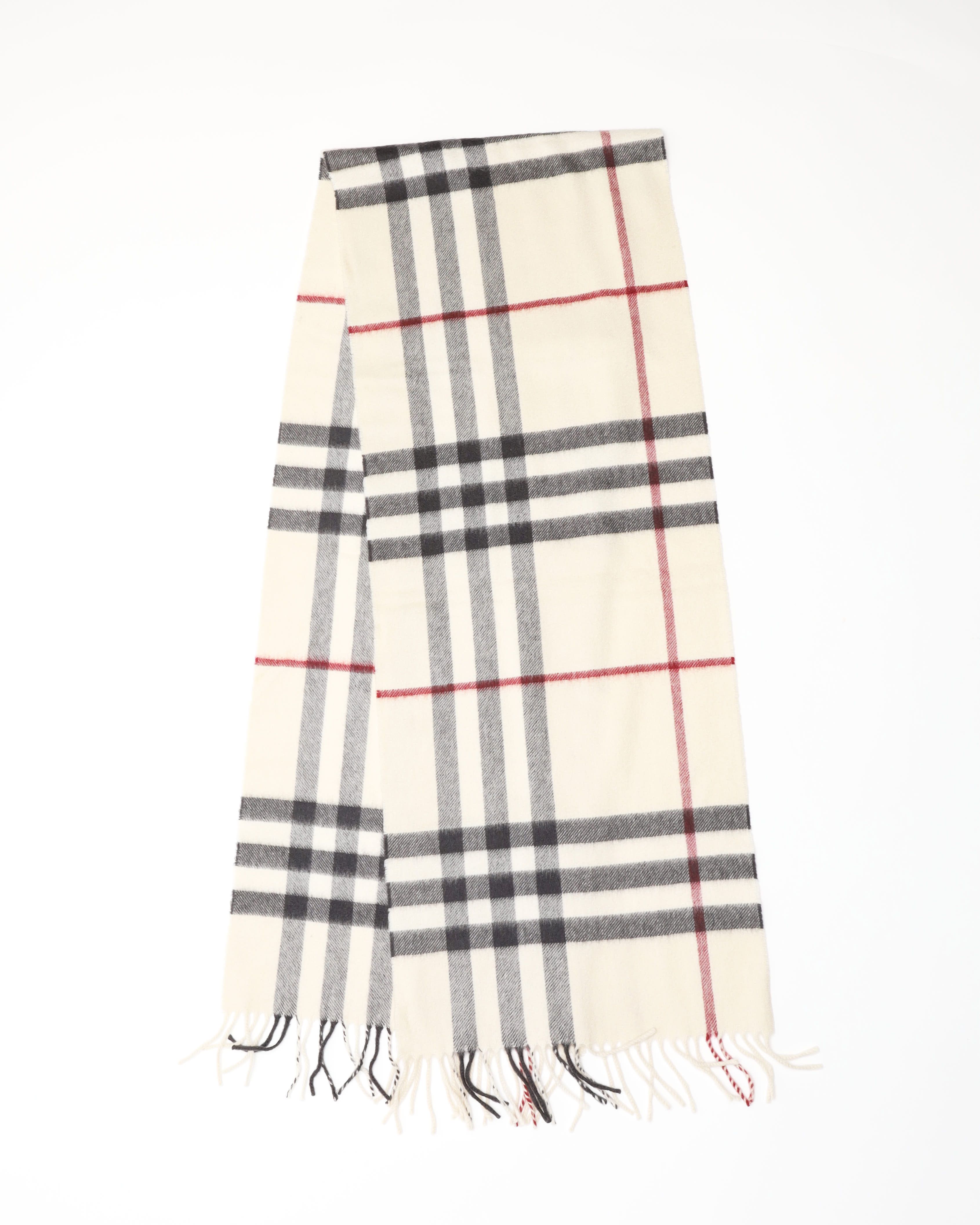 Burberry Nova Check Cashmere Scarf In Brown