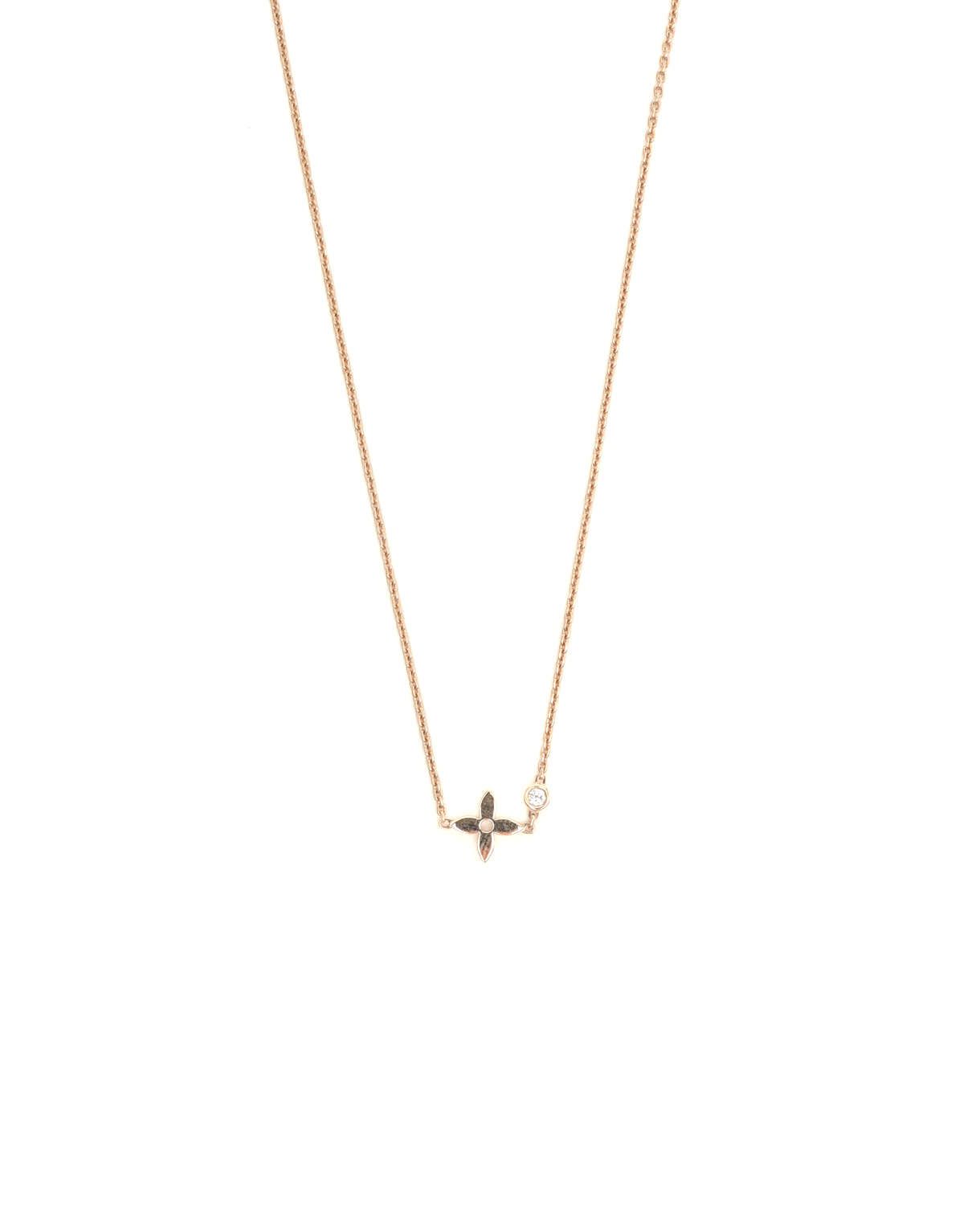 Pre-owned Louis Vuitton Blossom Pendant, 18kt Pink Gold And Diamond