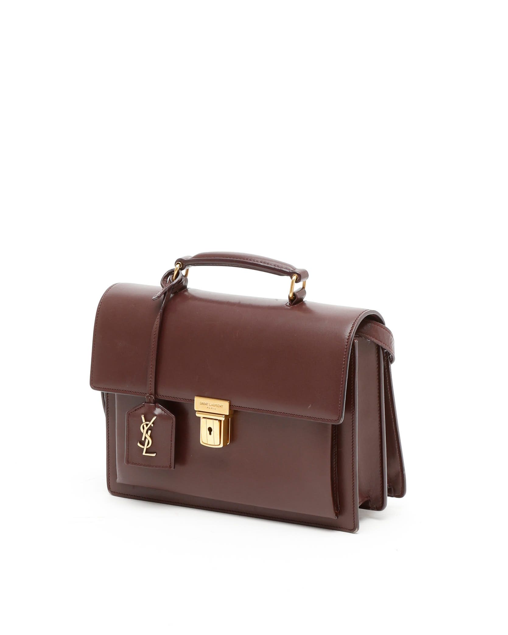 Saint Laurent High School Bag In Brown