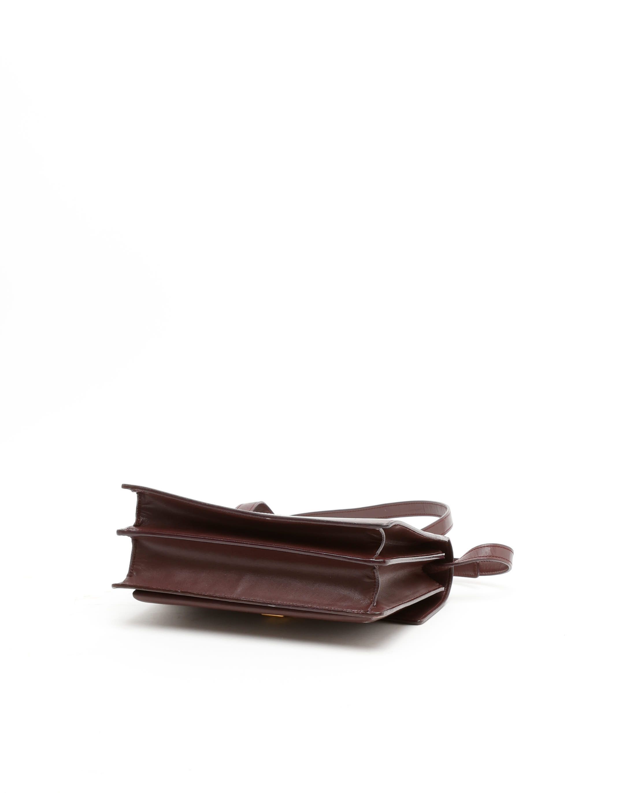 Saint Laurent High School Bag In Brown