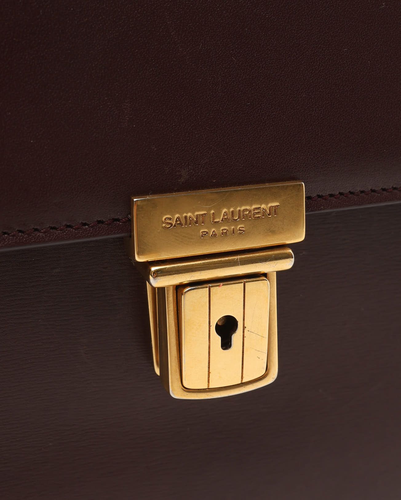 Saint Laurent High School Bag In Brown