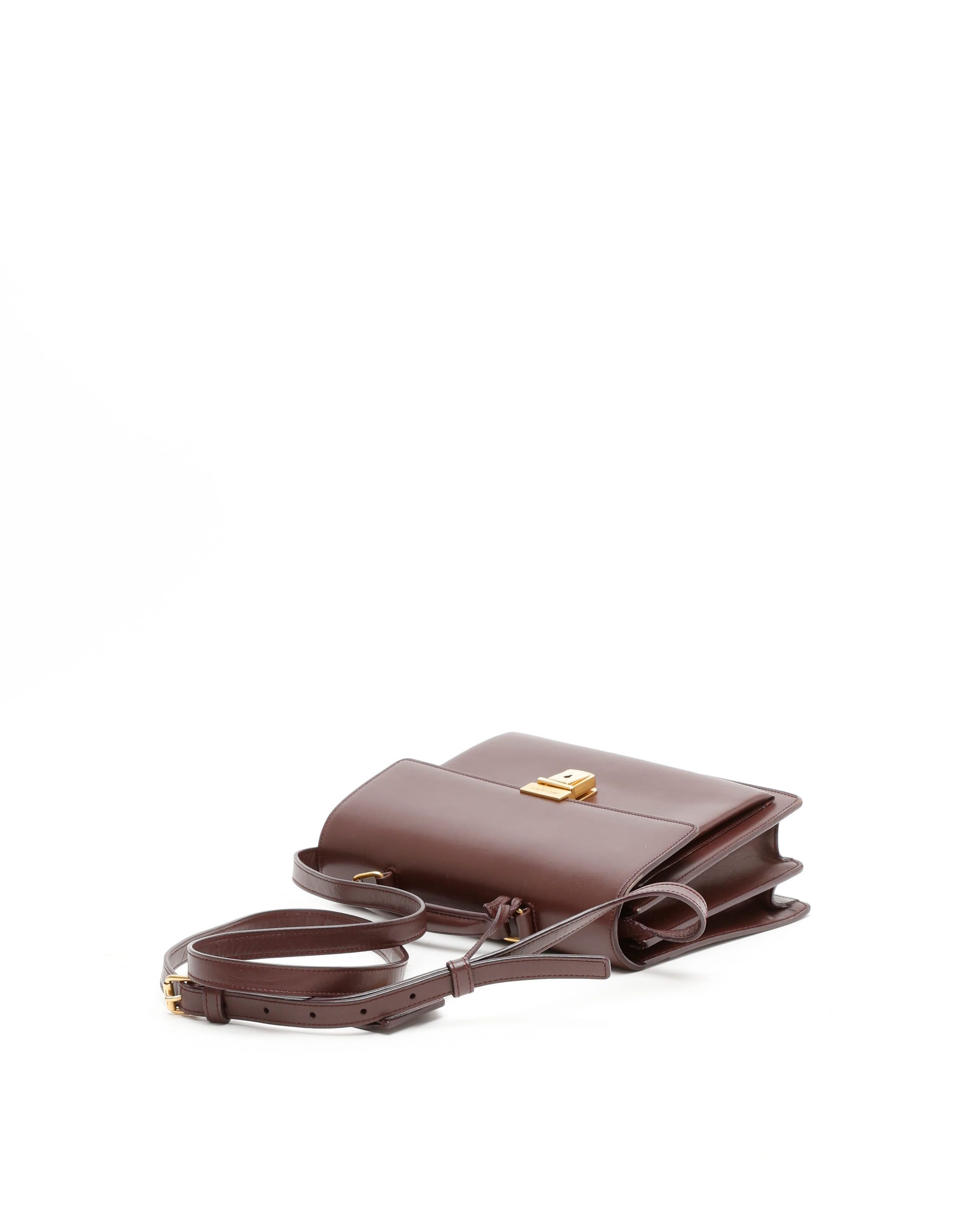 Saint Laurent High School Bag In Brown