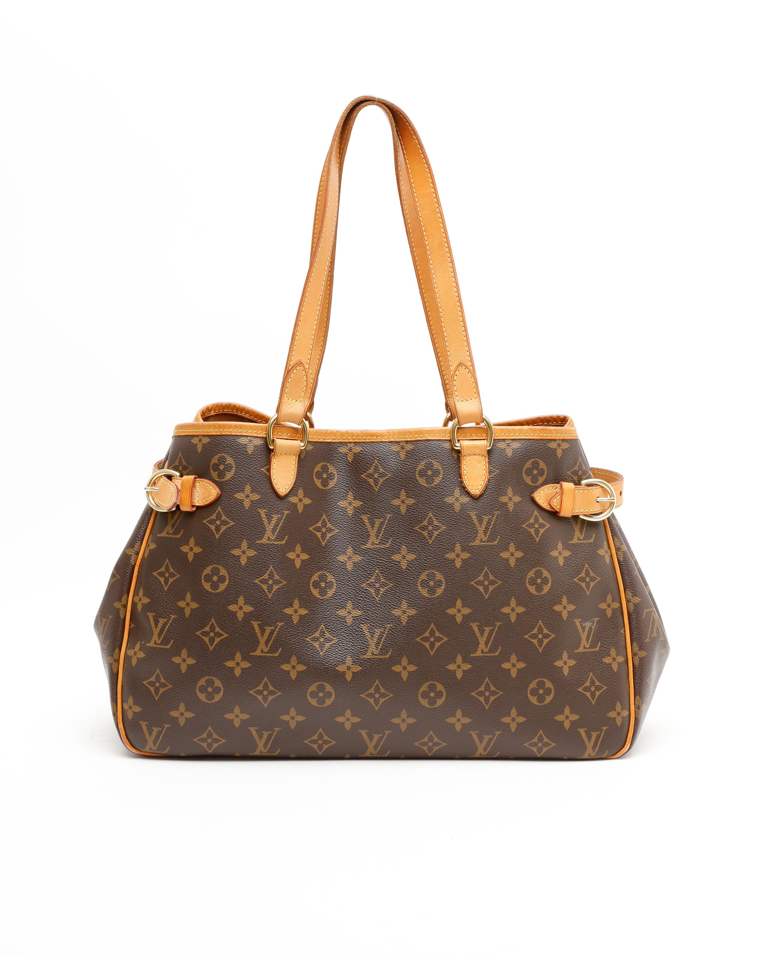 Pre-owned Louis Vuitton Monogram Batignolles Horizontal Tote Bag In Brown