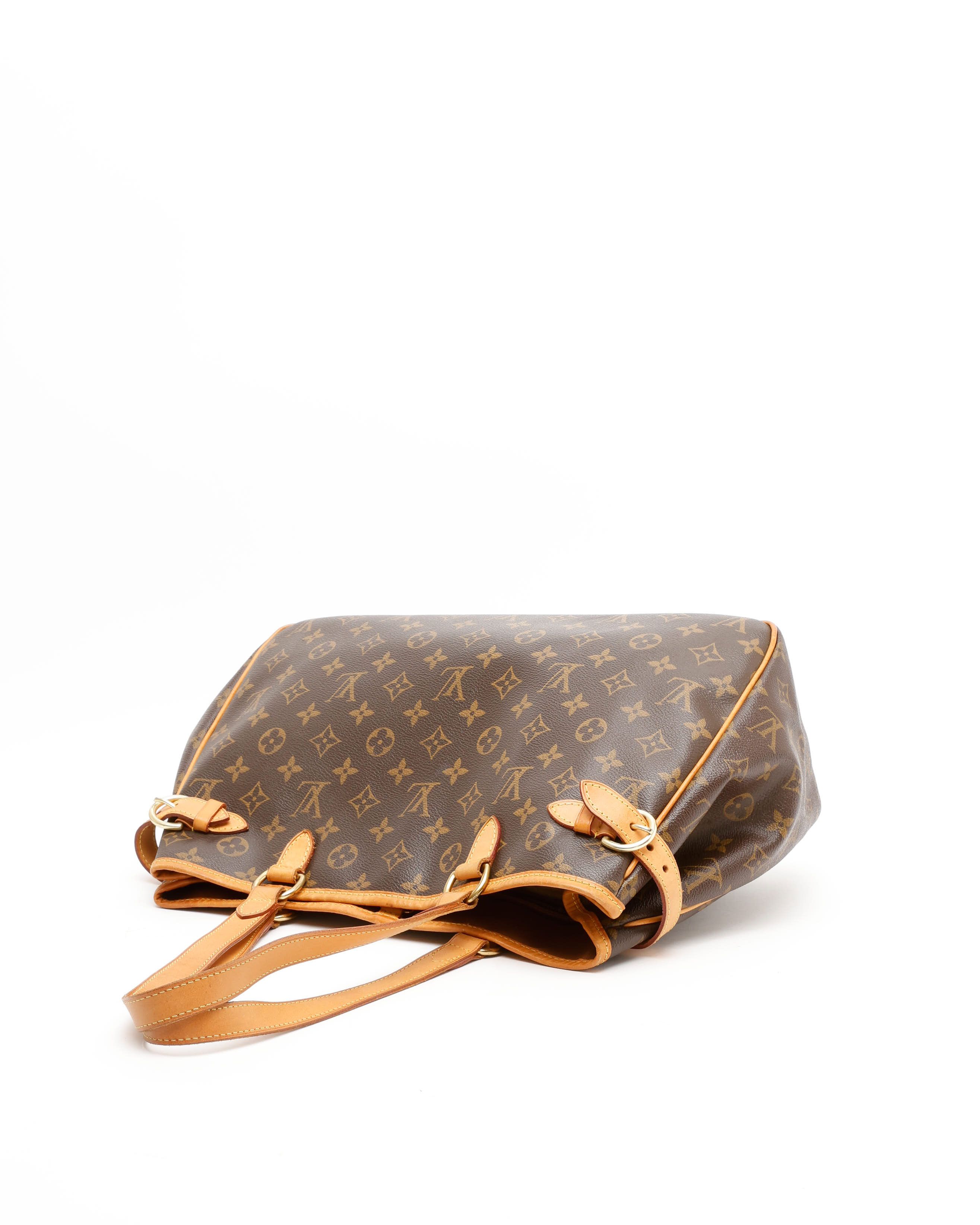Pre-owned Louis Vuitton Monogram Batignolles Horizontal Tote Bag In Brown
