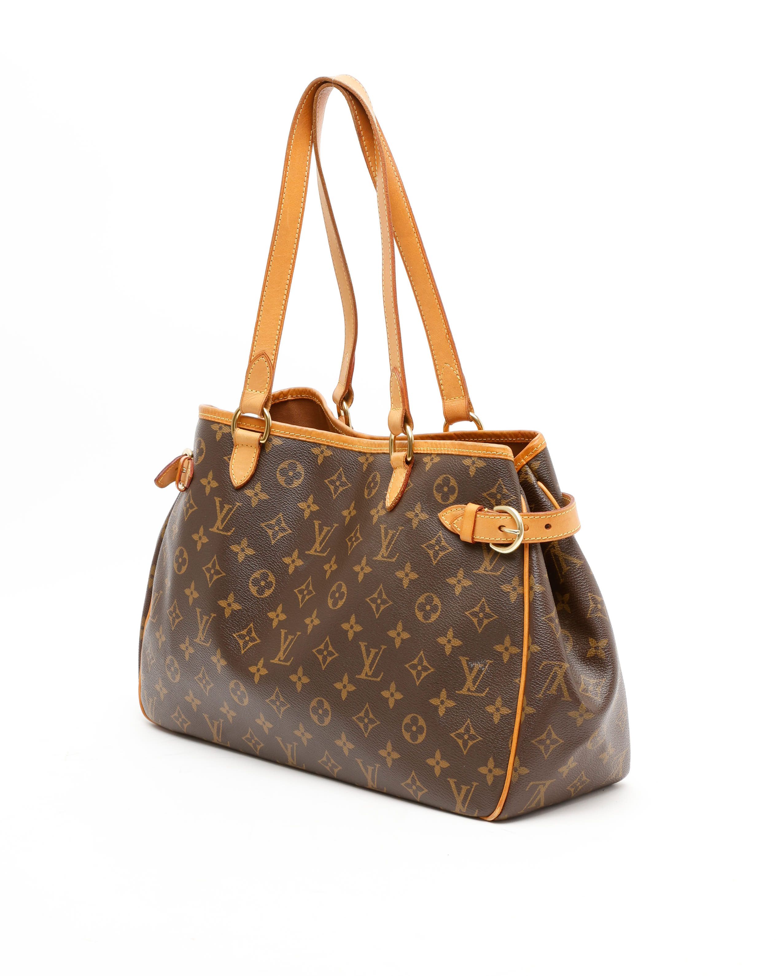 Pre-owned Louis Vuitton Monogram Batignolles Horizontal Tote Bag In Brown