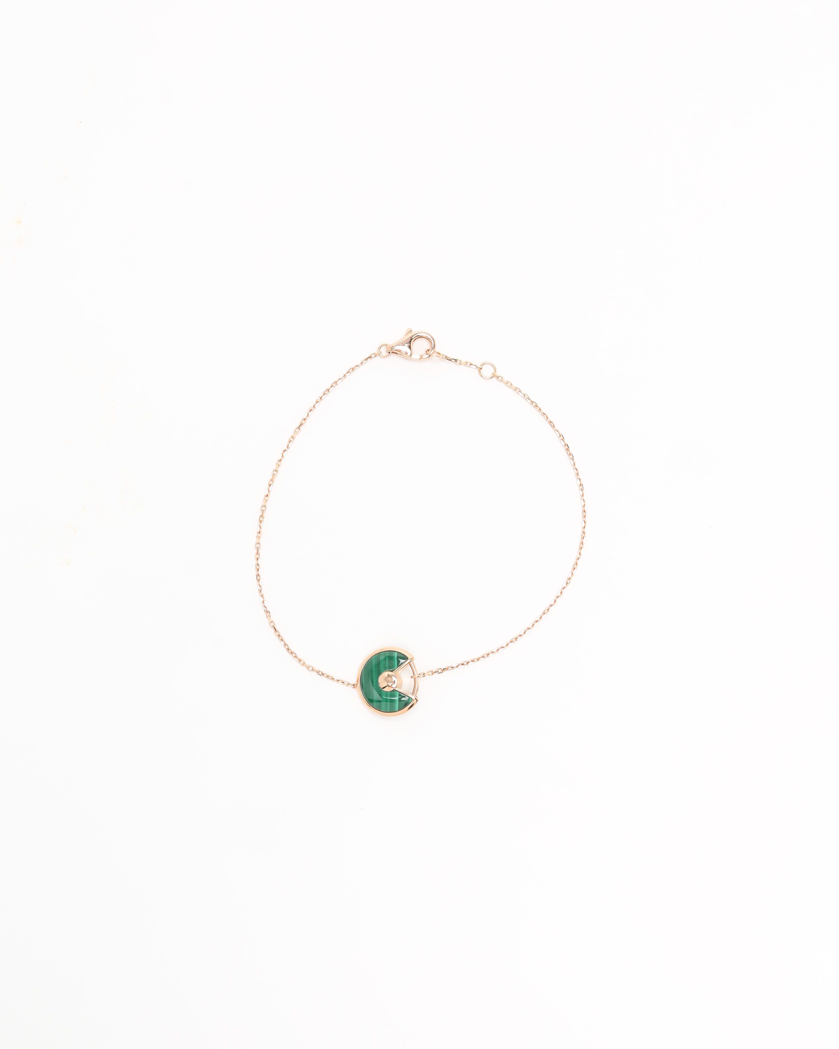 Cartier Amulette De  Malachite Bracelets, 18kt Yellow Gold In Gold