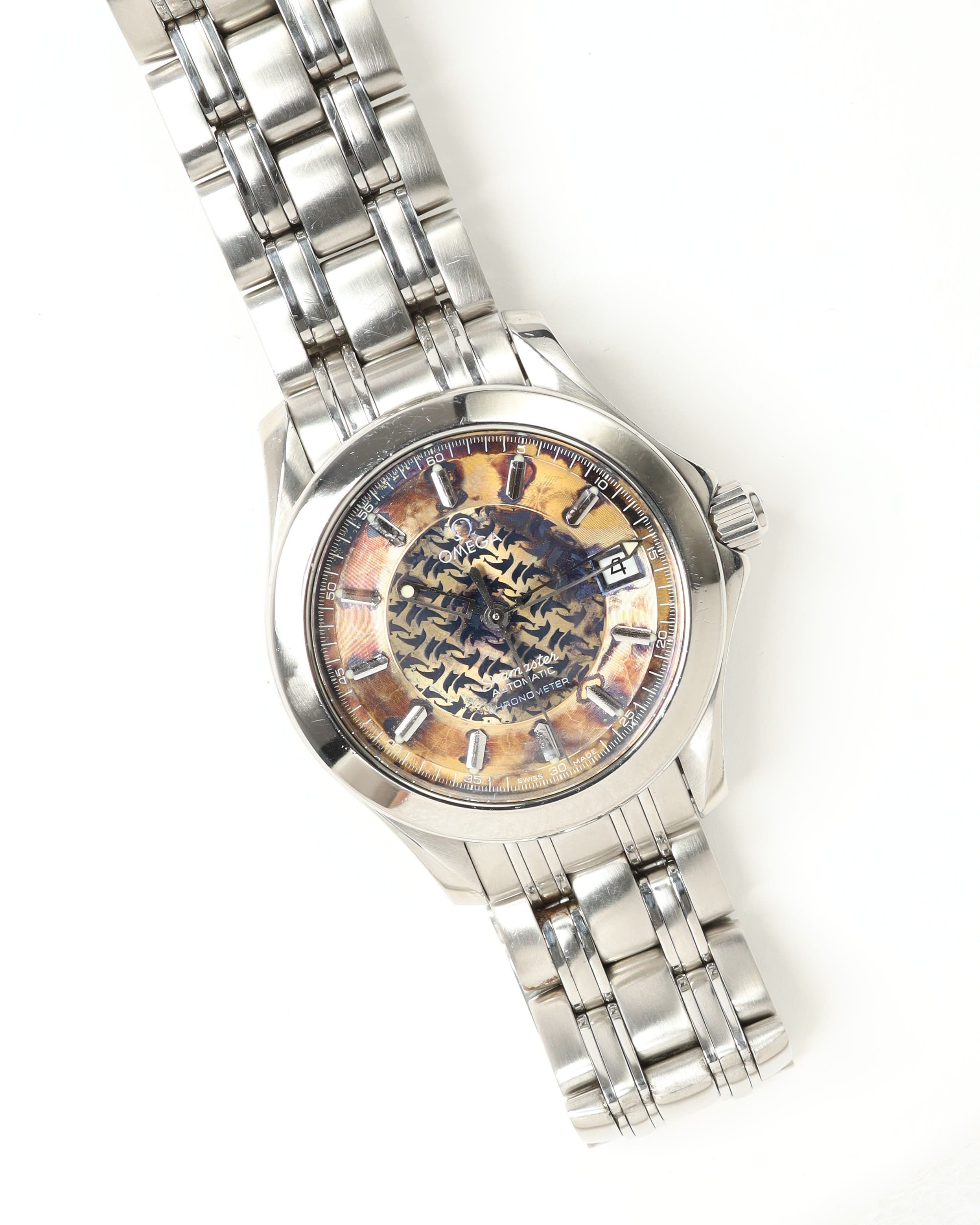 Omega Seamaster 36mm Jacques Mayol Rare Tropical 2006 Watch In Silver