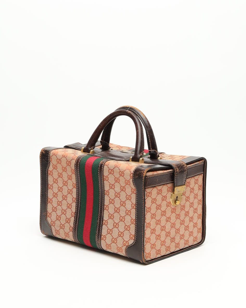 Gucci Gg Sherry Line Handbag In Multi