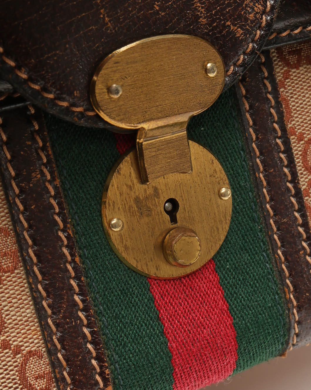 Gucci Gg Sherry Line Handbag In Multi