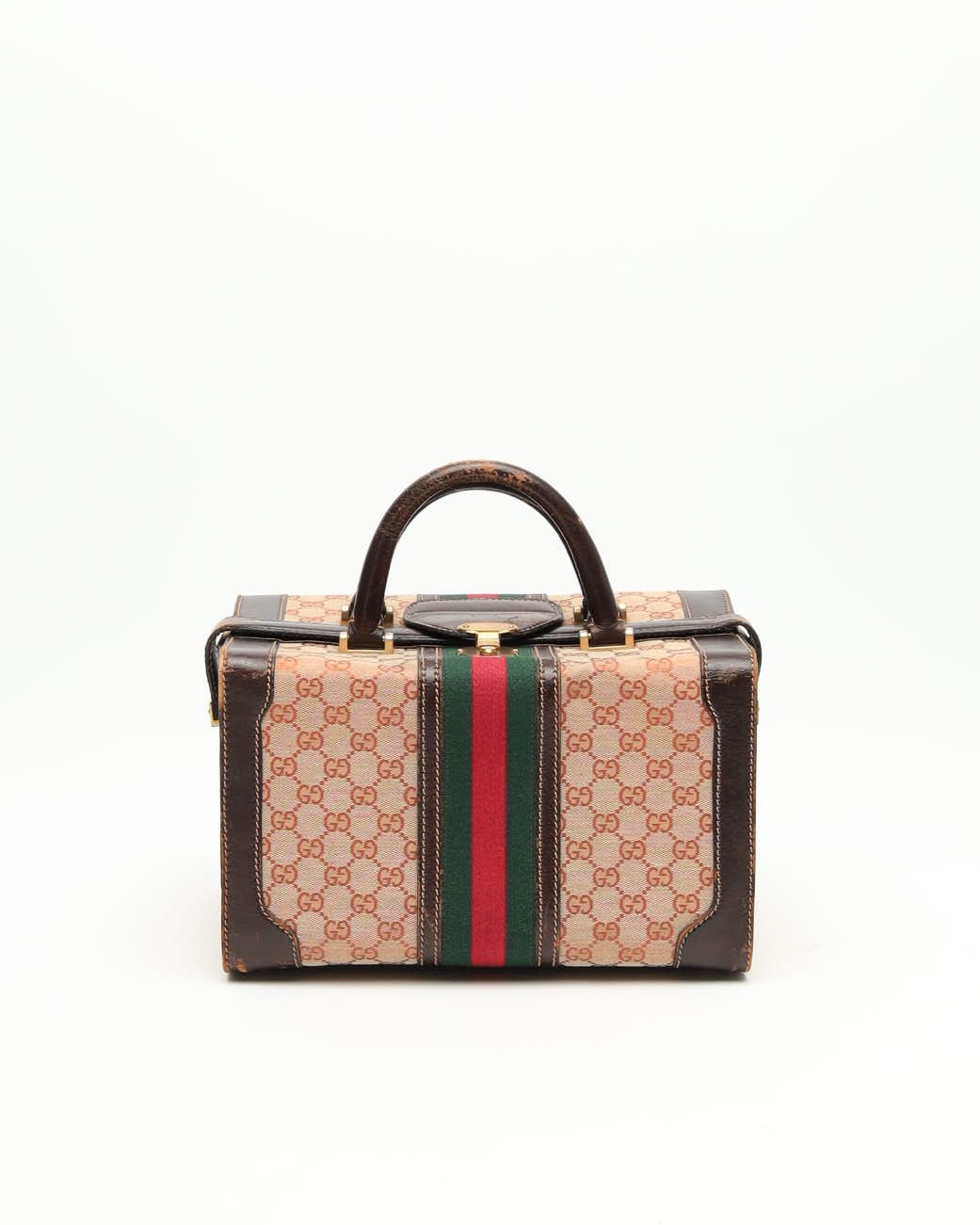 Gucci Gg Sherry Line Handbag In Multi