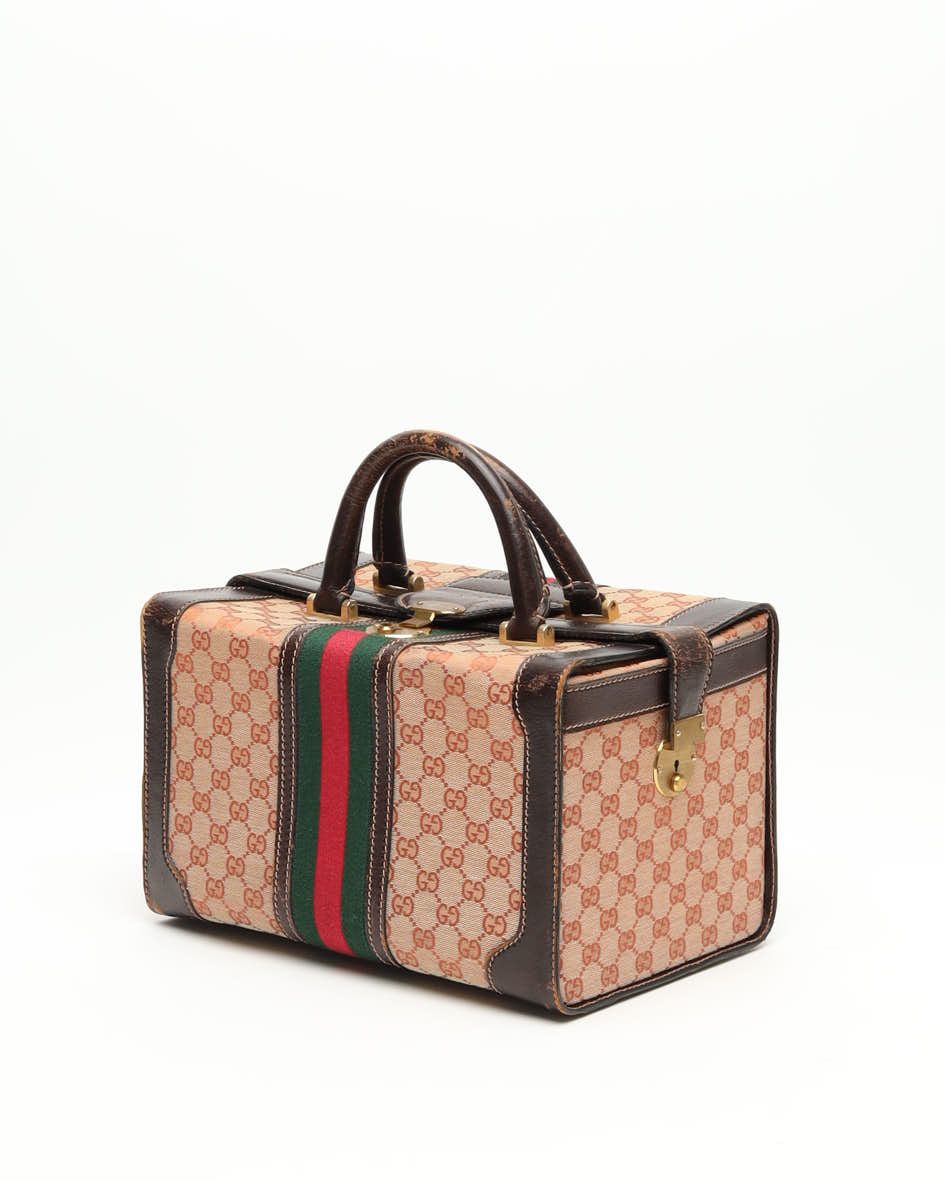 Gucci Gg Sherry Line Handbag In Multi