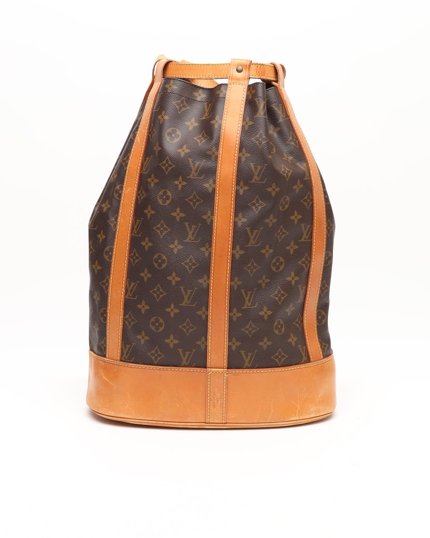 Pre-owned Louis Vuitton Monogram Randonée Gm Bag In Brown