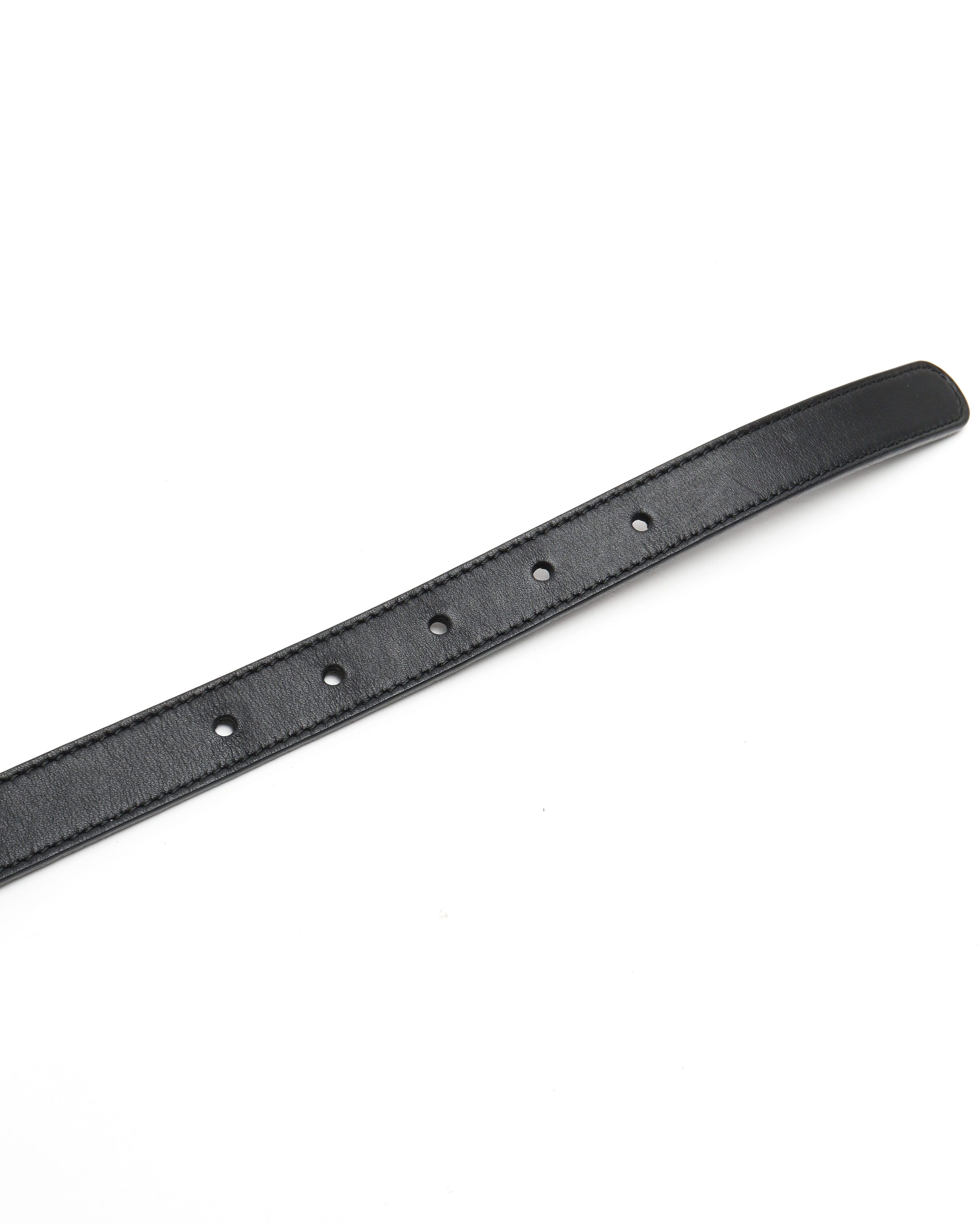 Gucci Gg Marmont Pearl Belt, Size 85 In Black