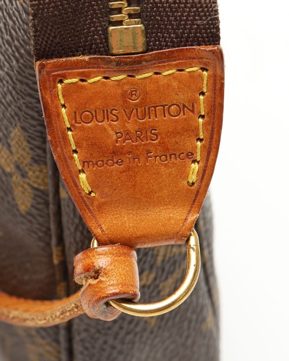 Pre-owned Louis Vuitton Monogram Pochette Accessoires Bag In Brown