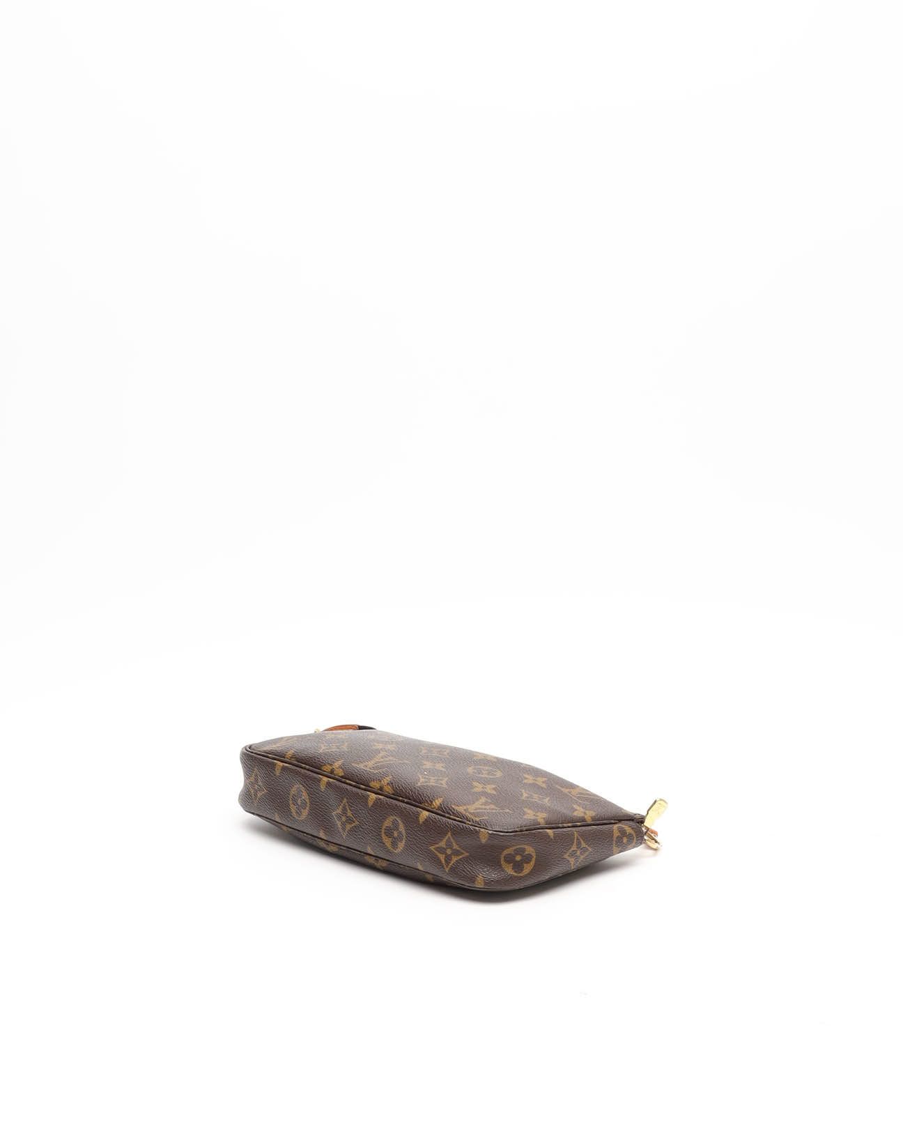 Pre-owned Louis Vuitton Monogram Pochette Accessoires Bag In Brown