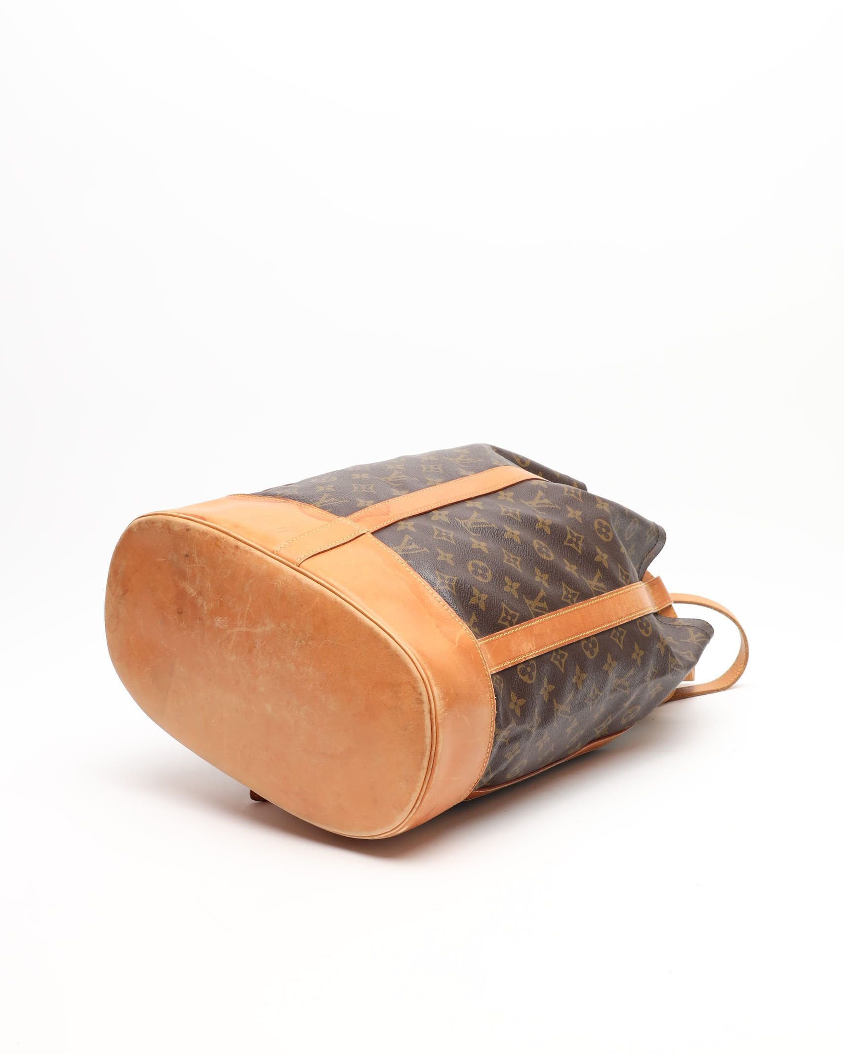 Pre-owned Louis Vuitton Monogram Randonnée Gm Bag In Brown