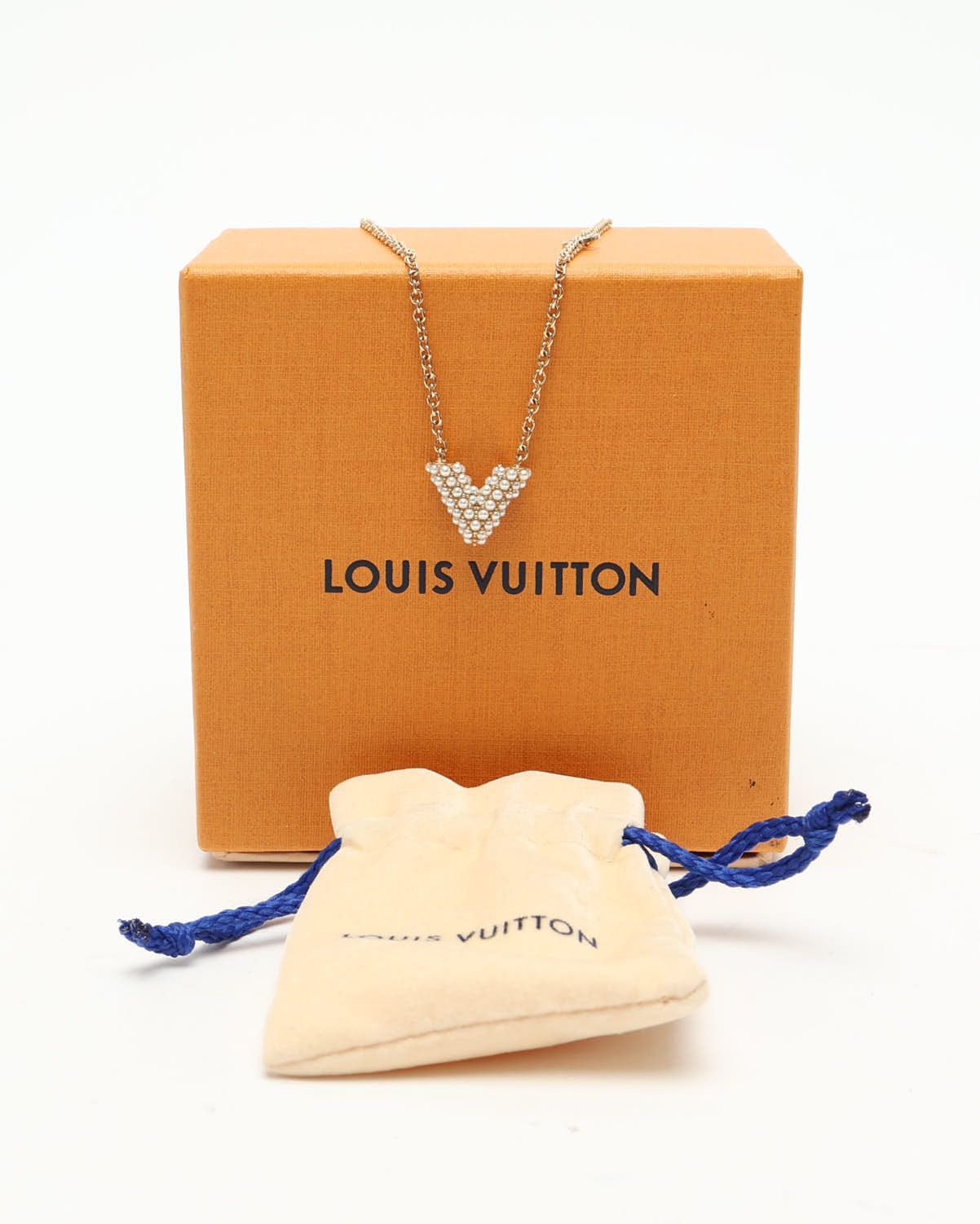 Pre-owned Louis Vuitton Essential V Perle Necklace In Multi