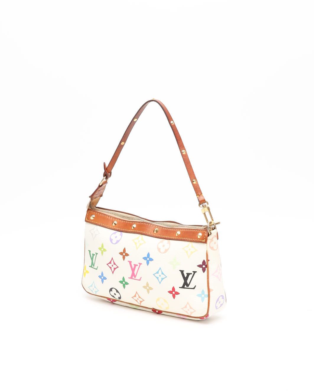 Pre-owned Louis Vuitton Murakami Pochette Accessoires Bag In Multi