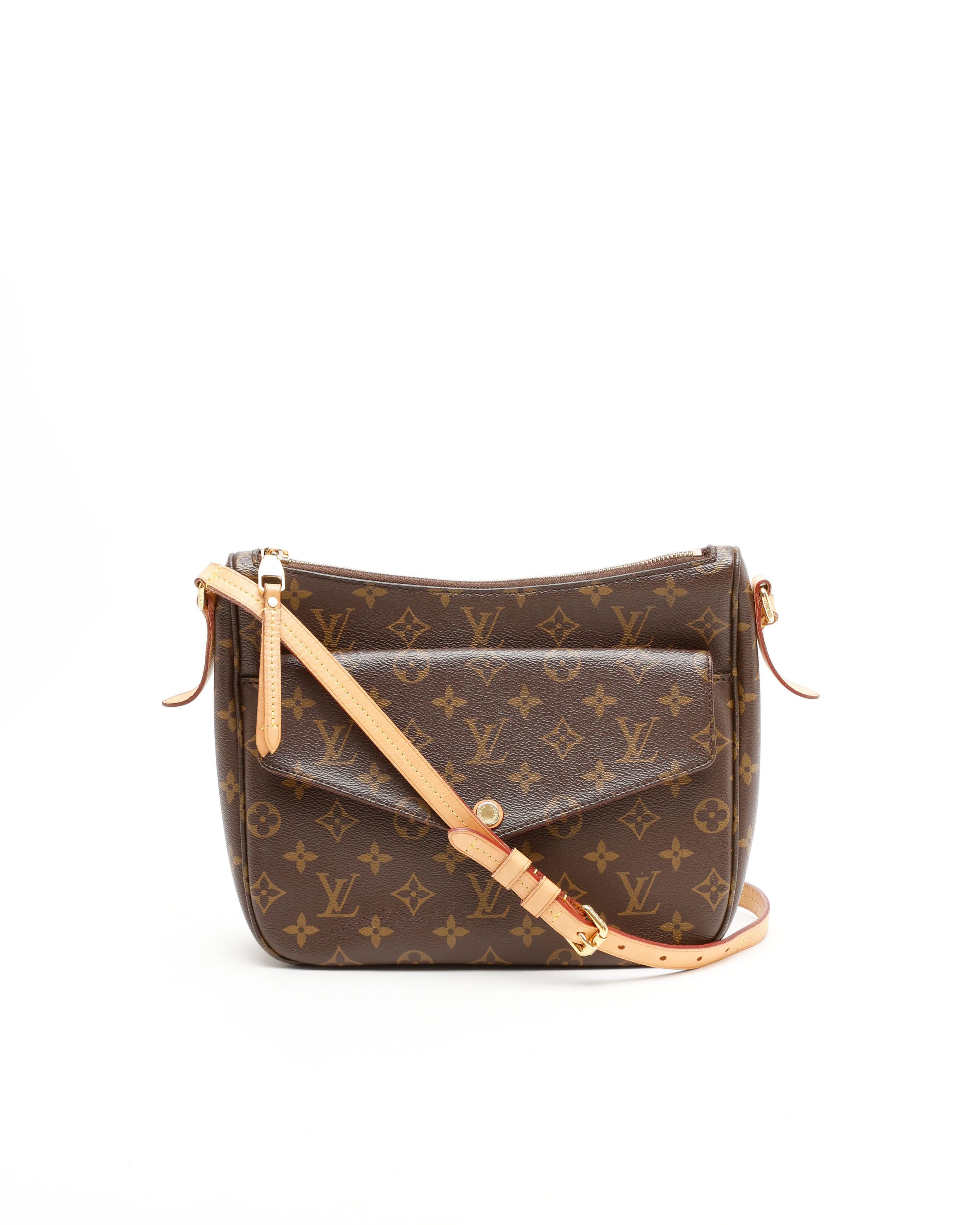 Pre-owned Louis Vuitton Monogram Mabillon Crossbody Bag In Brown