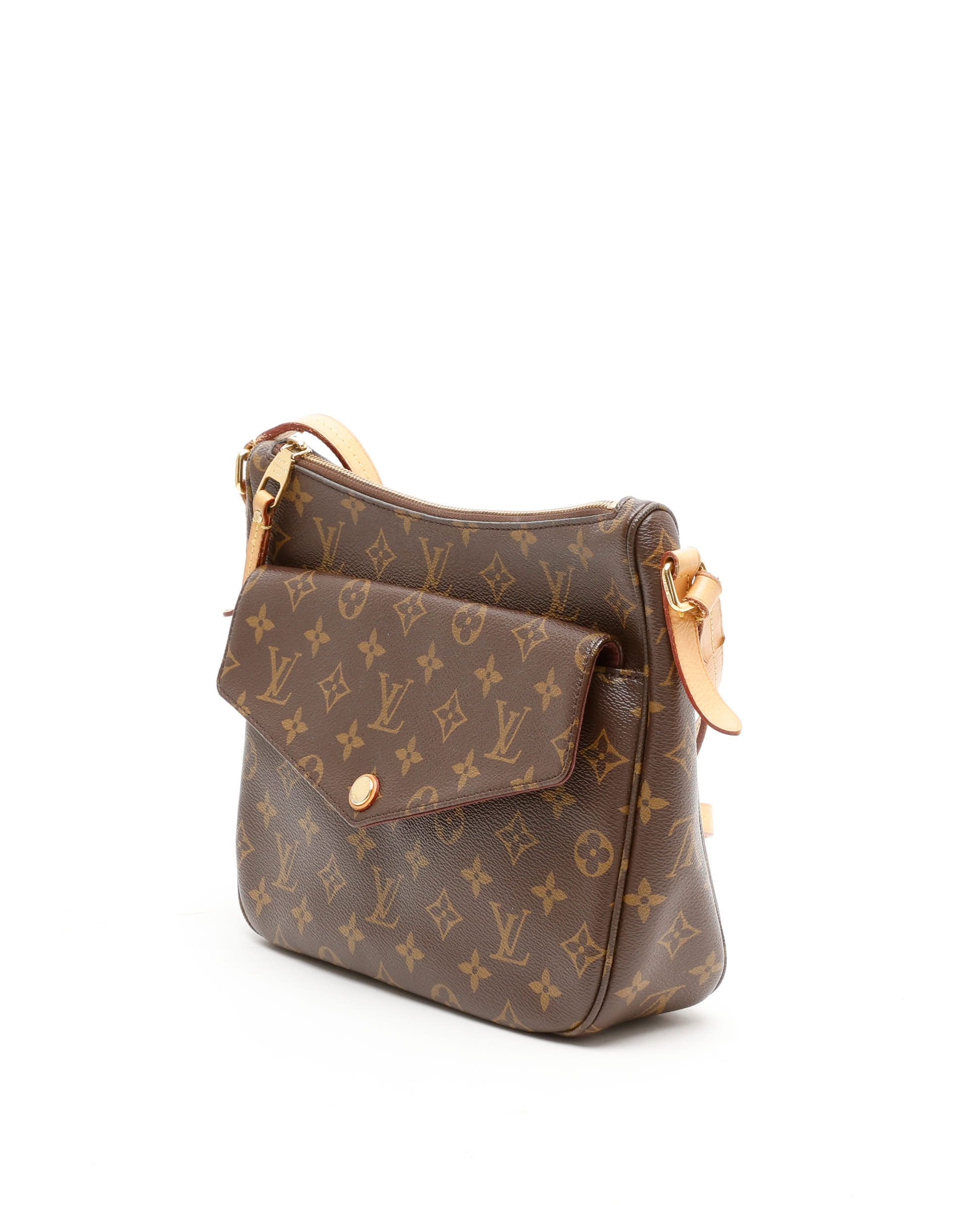 Pre-owned Louis Vuitton Monogram Mabillon Crossbody Bag In Brown
