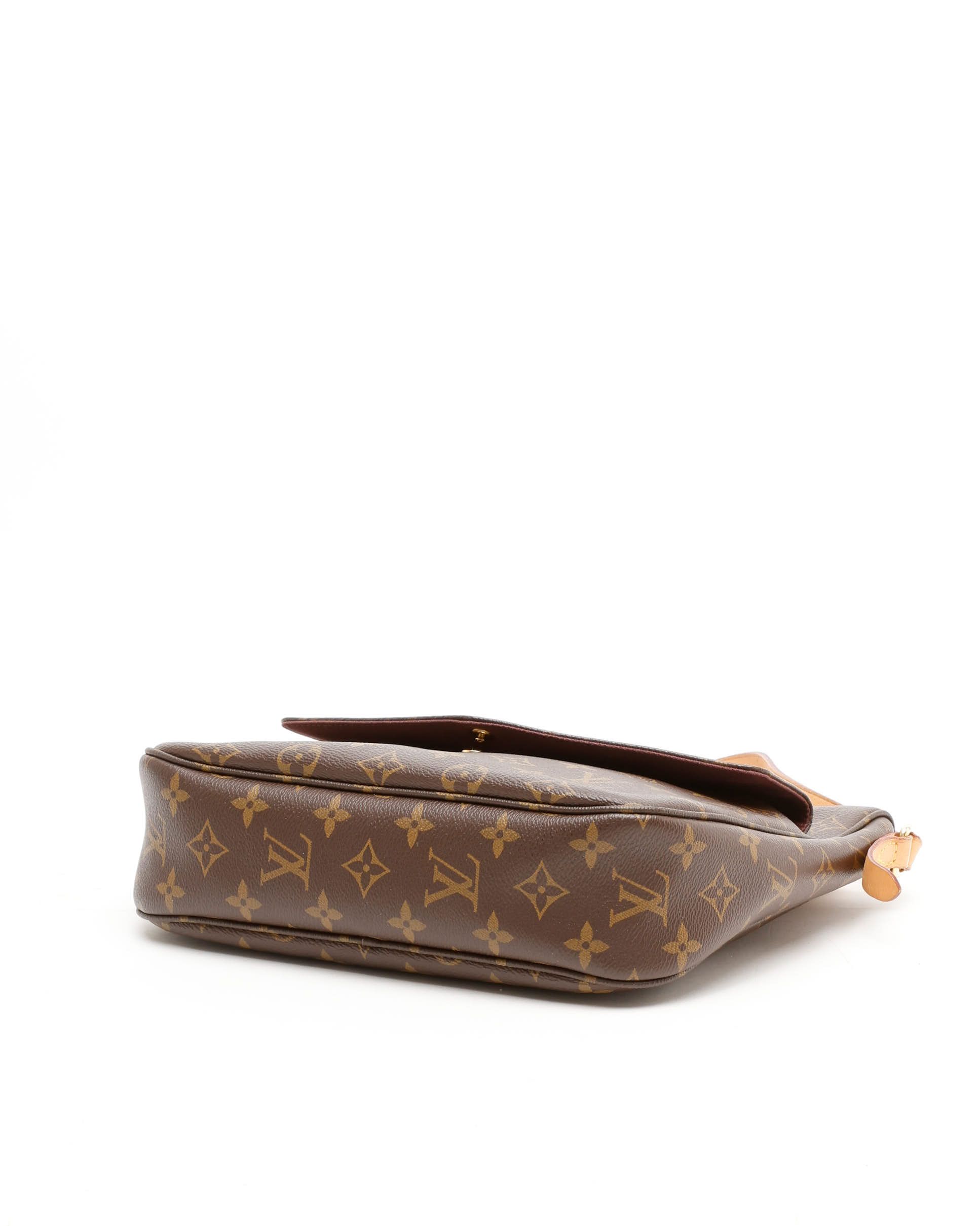 Pre-owned Louis Vuitton Monogram Mabillon Crossbody Bag In Brown