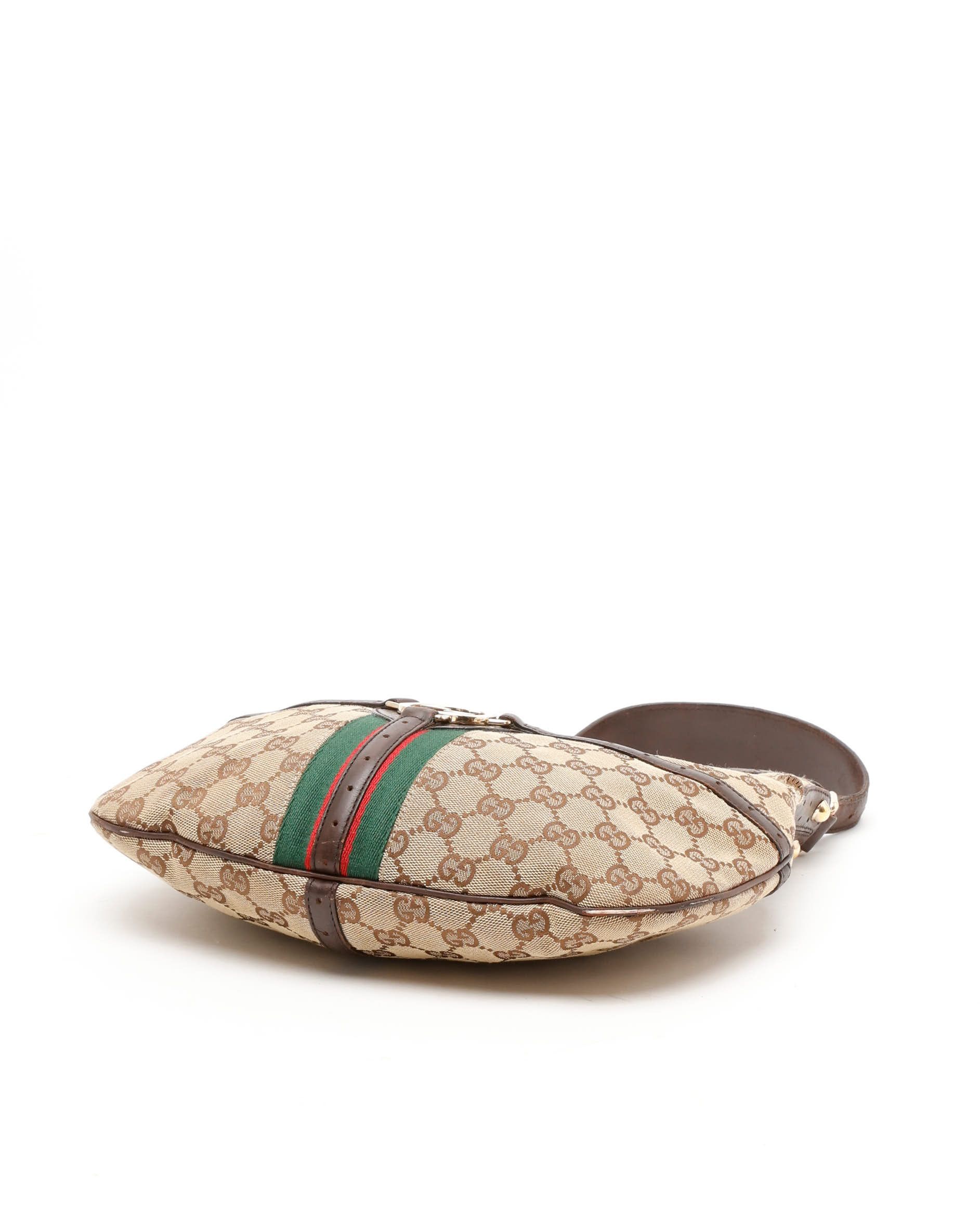 Gucci Gg Sherry Line Bag In Brown