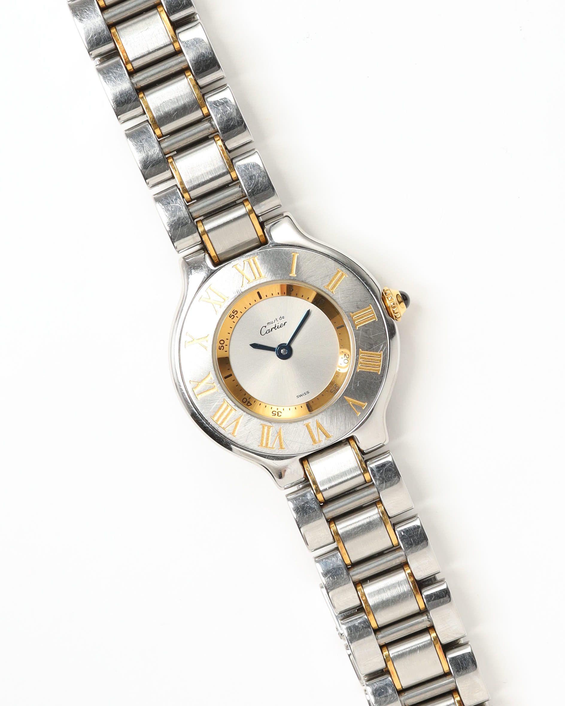 Cartier 21 Must De 28mm Ref 1340 Watch In Metallic