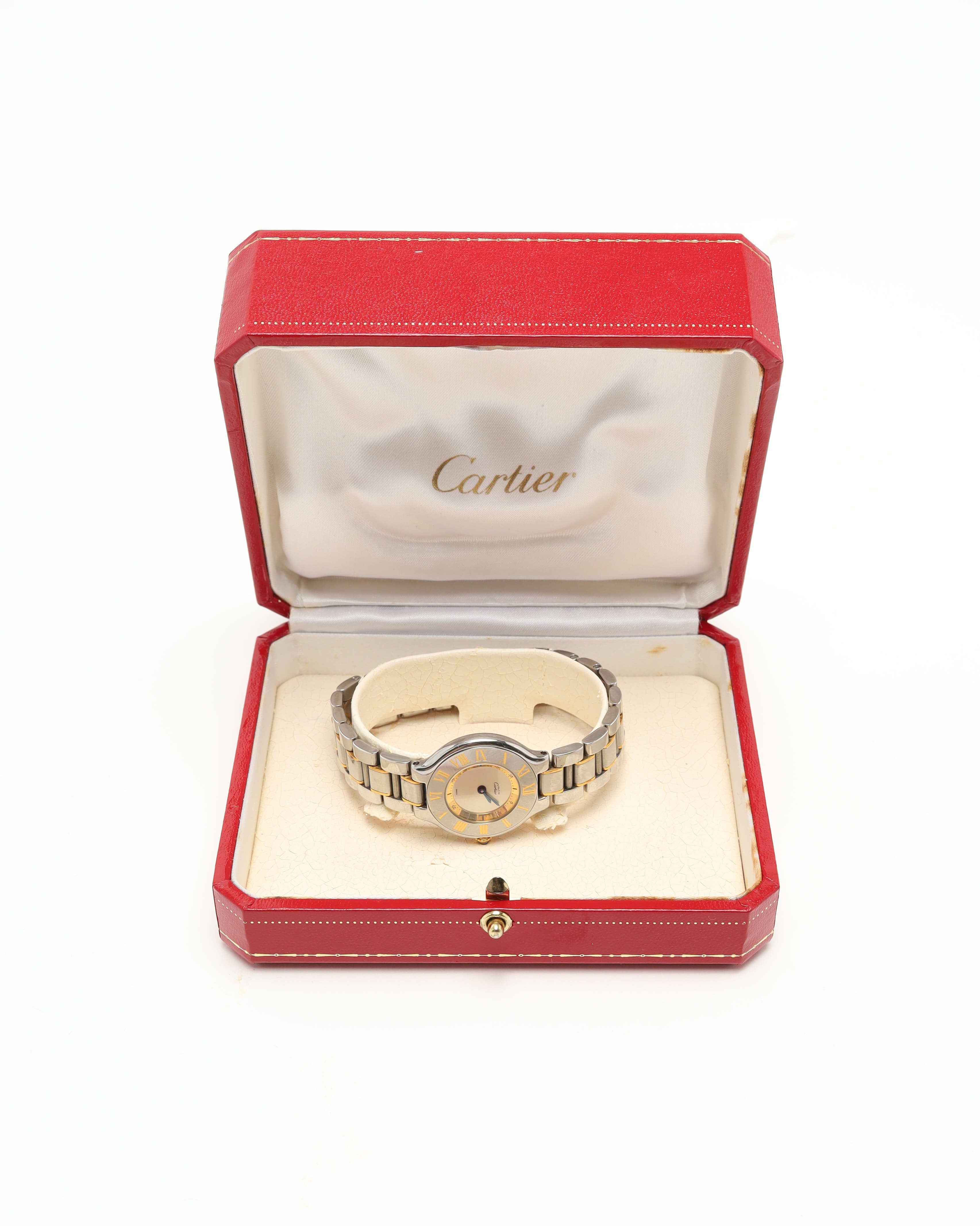 Cartier 21 Must De 28mm Ref 1340 Watch In Metallic