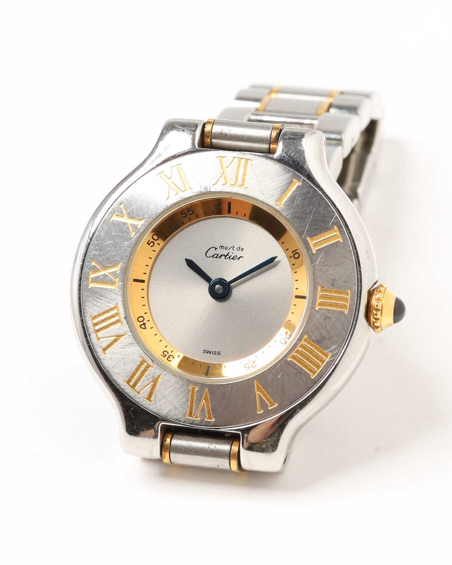 Cartier 21 Must De 28mm Ref 1340 Watch In Metallic