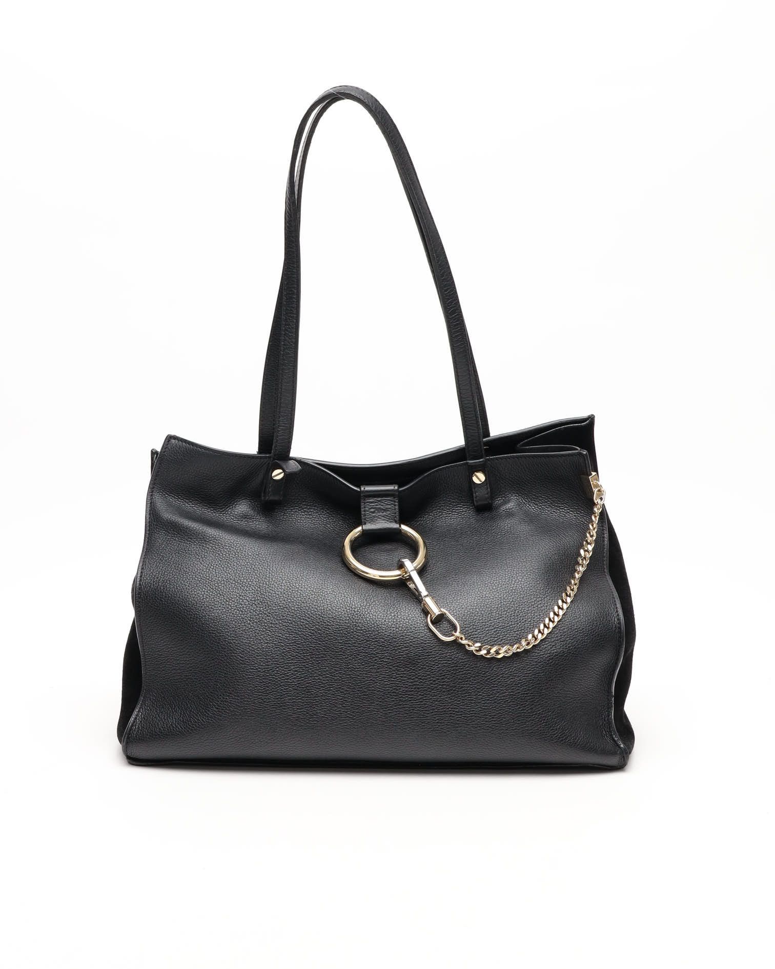 Chloé Faye Tote Bag In Black