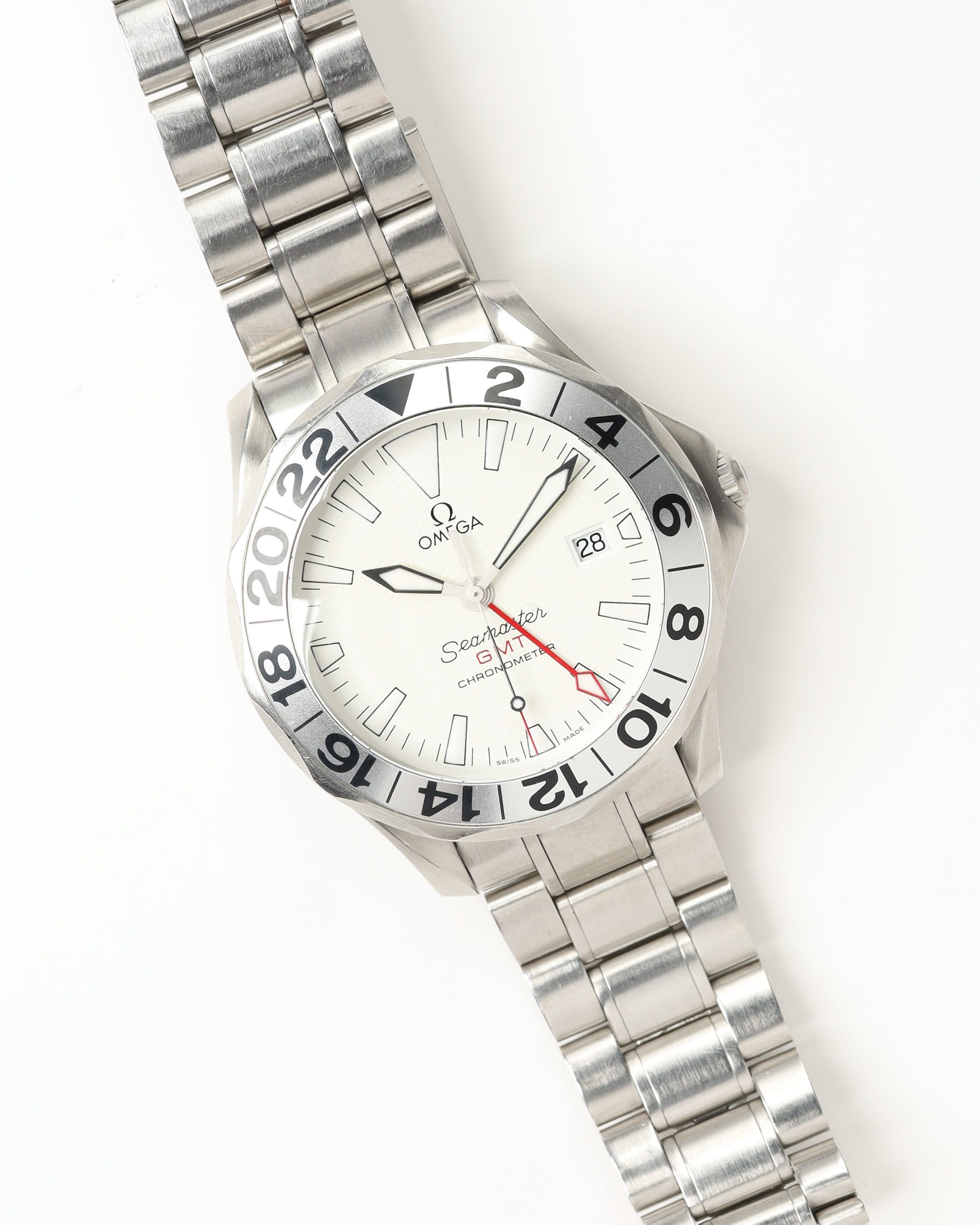 Omega Seamaster 300m Gmt 41mm Ref 2538.20 Full Set 2006 Watch In Silver