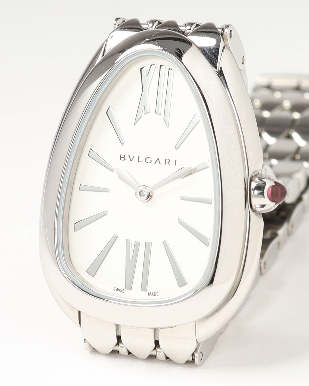 Bvlgari Serpenti Seduttori 33mm Ref 103141 Full Set Mint Condition Watch In Metallic