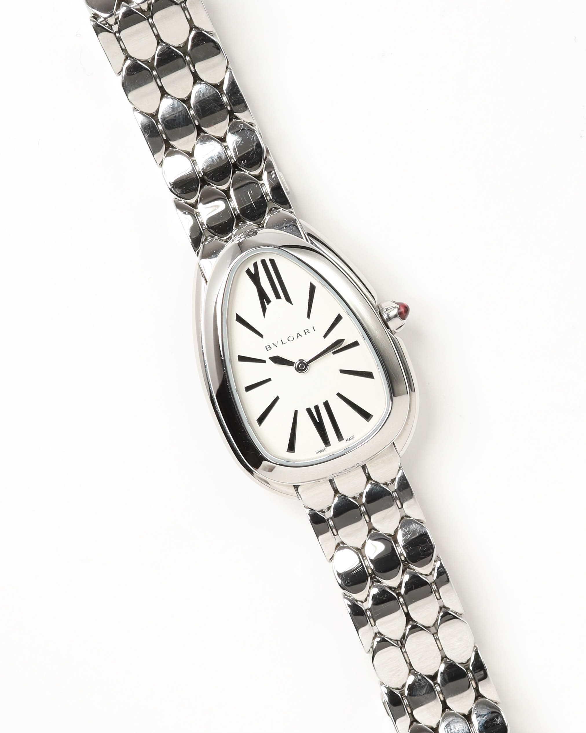 Bvlgari Serpenti Seduttori 33mm Ref 103141 Full Set Mint Condition Watch In Metallic