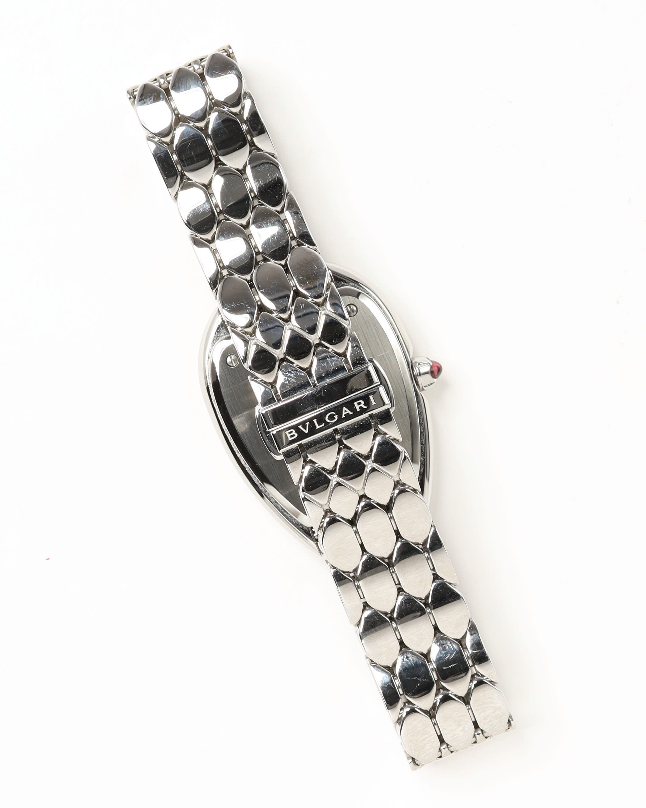 Bvlgari Serpenti Seduttori 33mm Ref 103141 Full Set Mint Condition Watch In Metallic