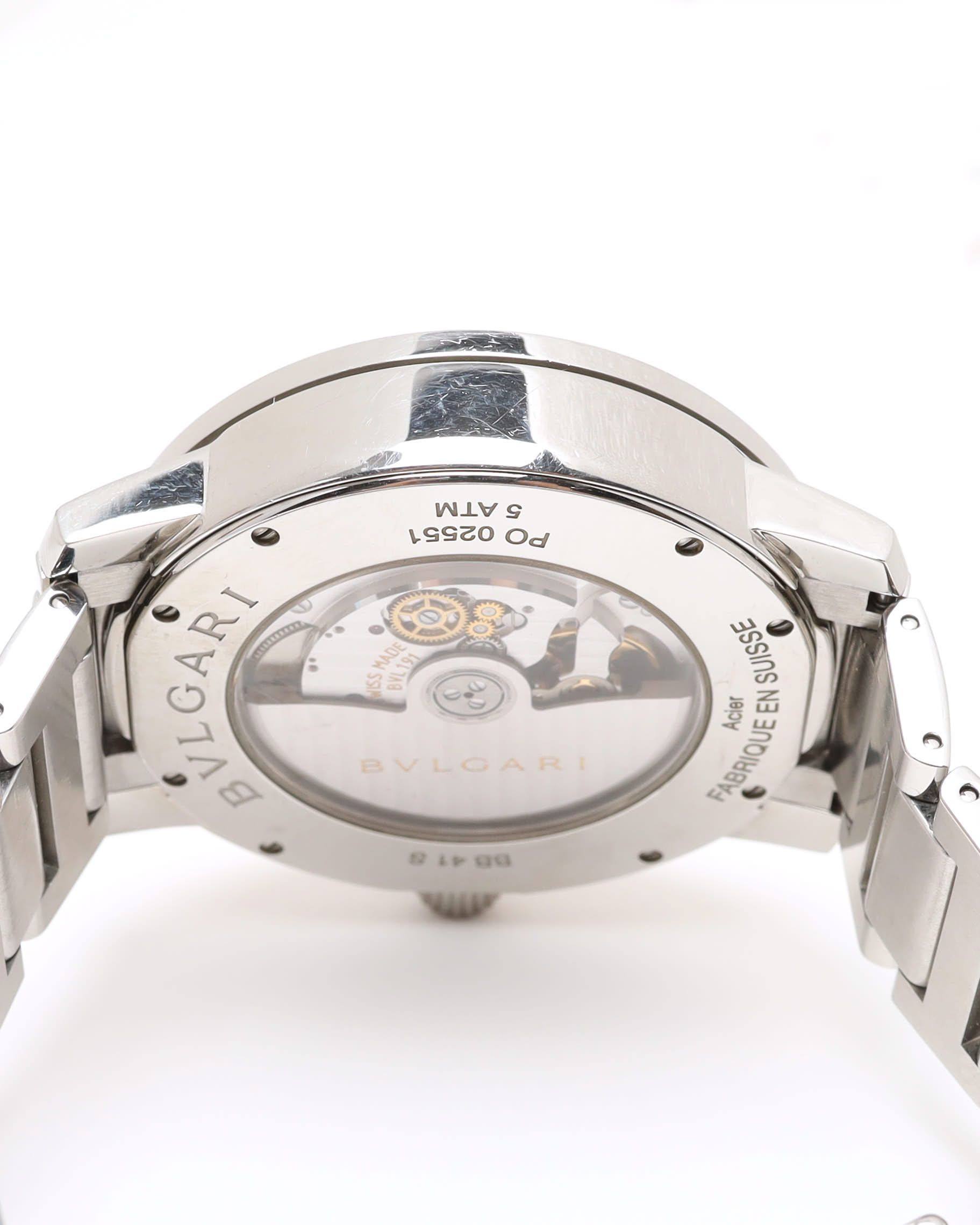 Bvlgari Bulgari Bulgari 41mm Ref Bb41s Automatic Watch In Brown