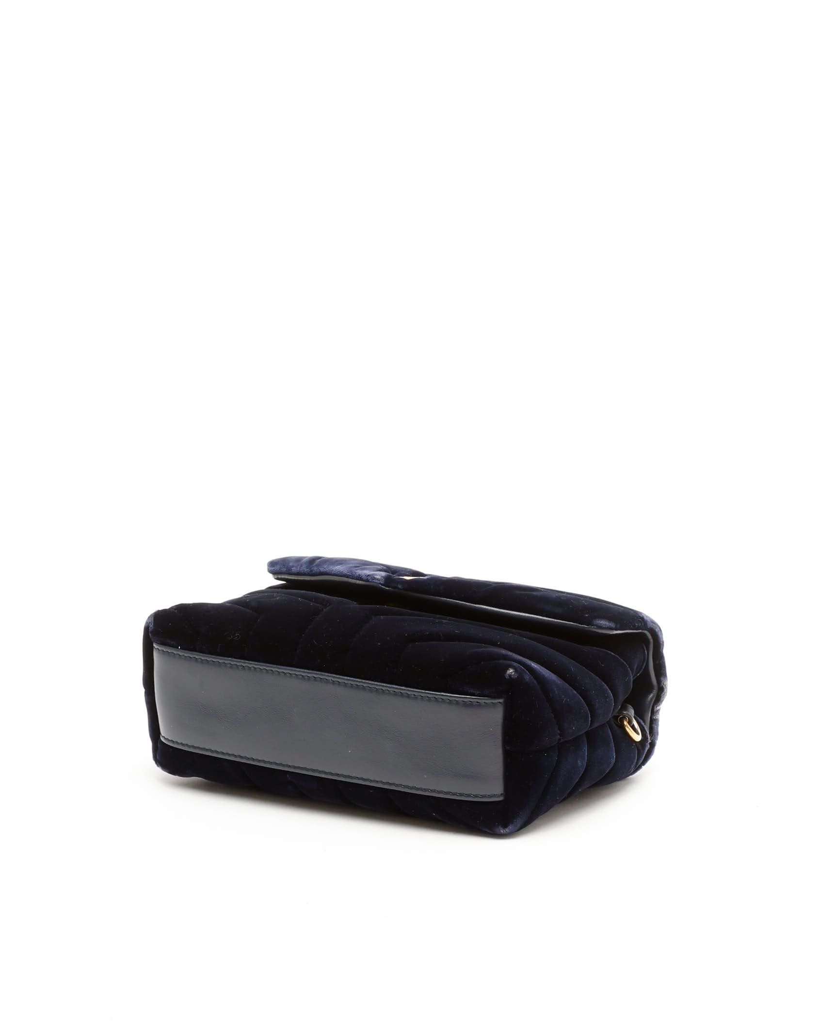 Saint Laurent Loulou Toy Shoulder Bag In Blue