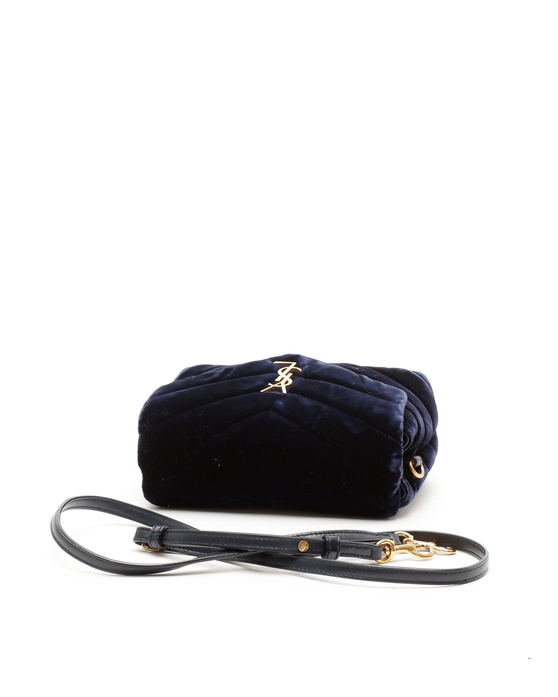 Saint Laurent Loulou Toy Shoulder Bag In Blue