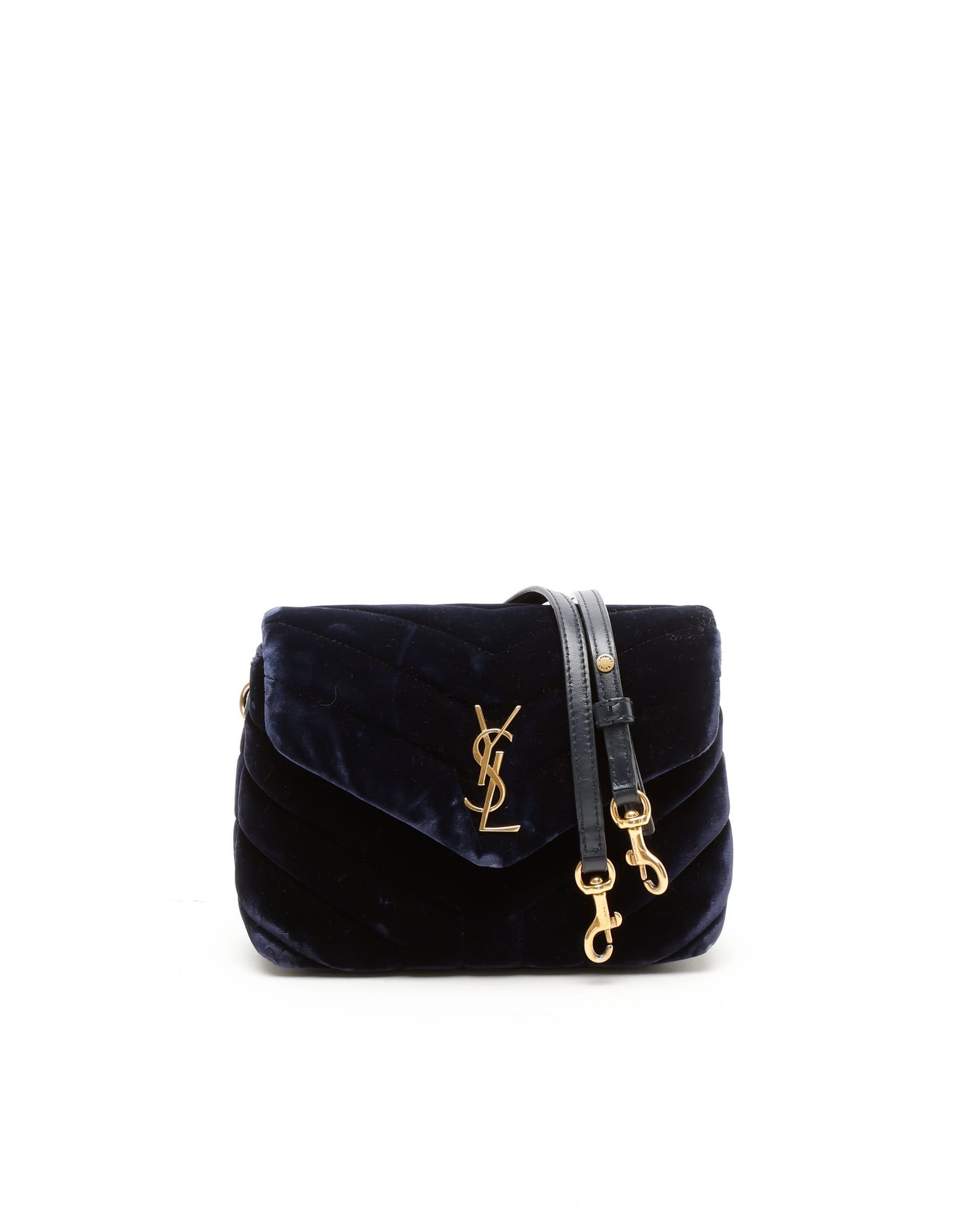 Saint Laurent Loulou Toy Shoulder Bag In Blue