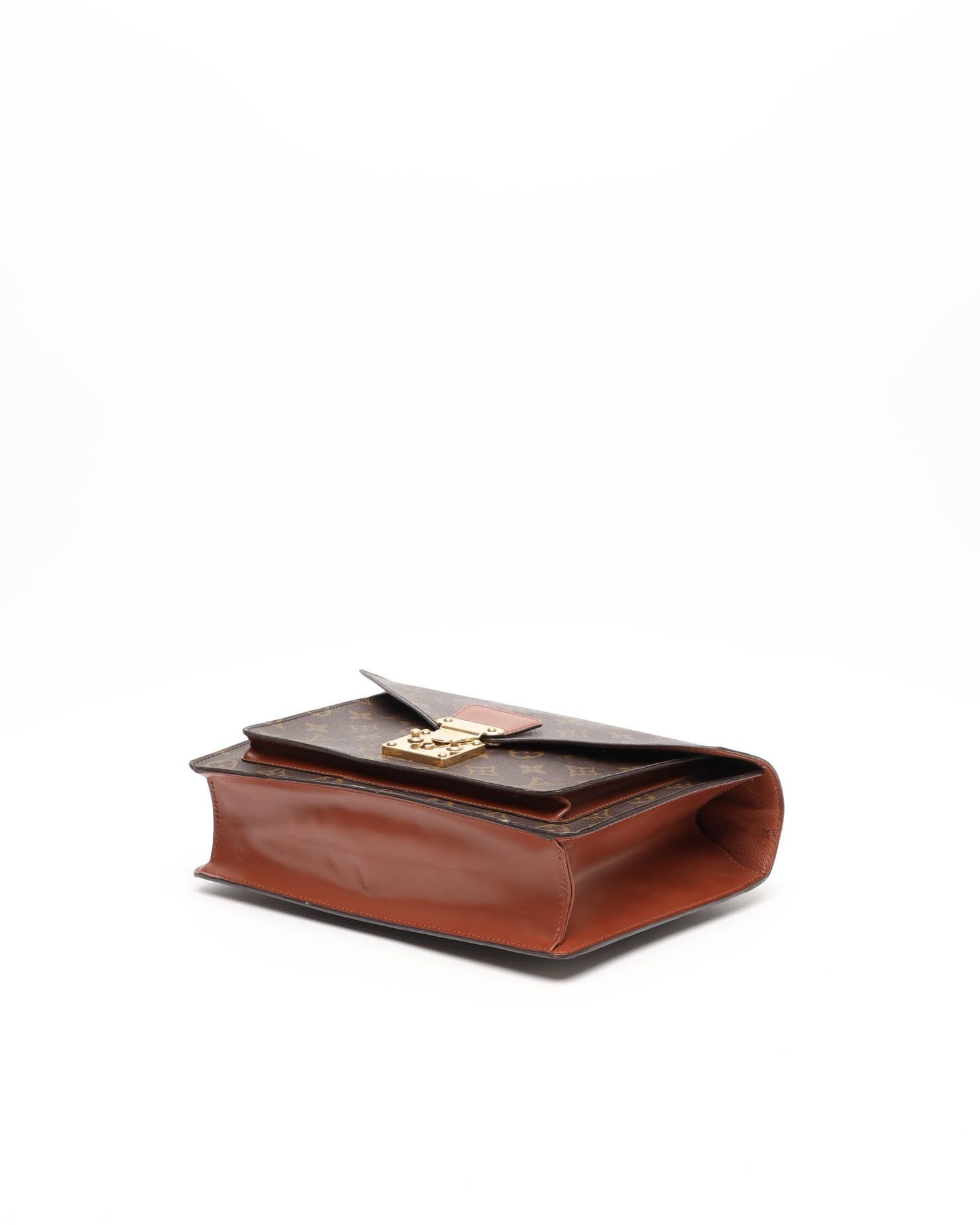 Pre-owned Louis Vuitton Monogram Monceau 28 Bag In Brown