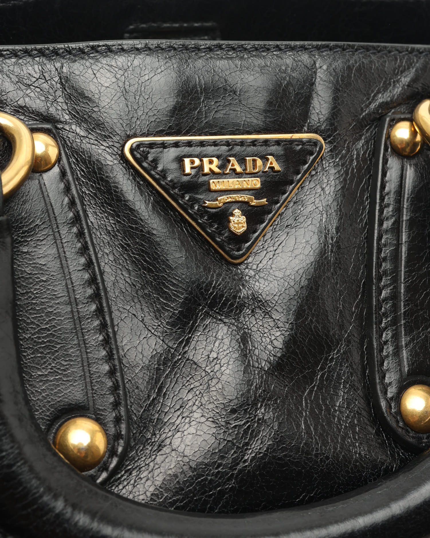Prada Vitello Phenix Convertible Tote Bag In Brown